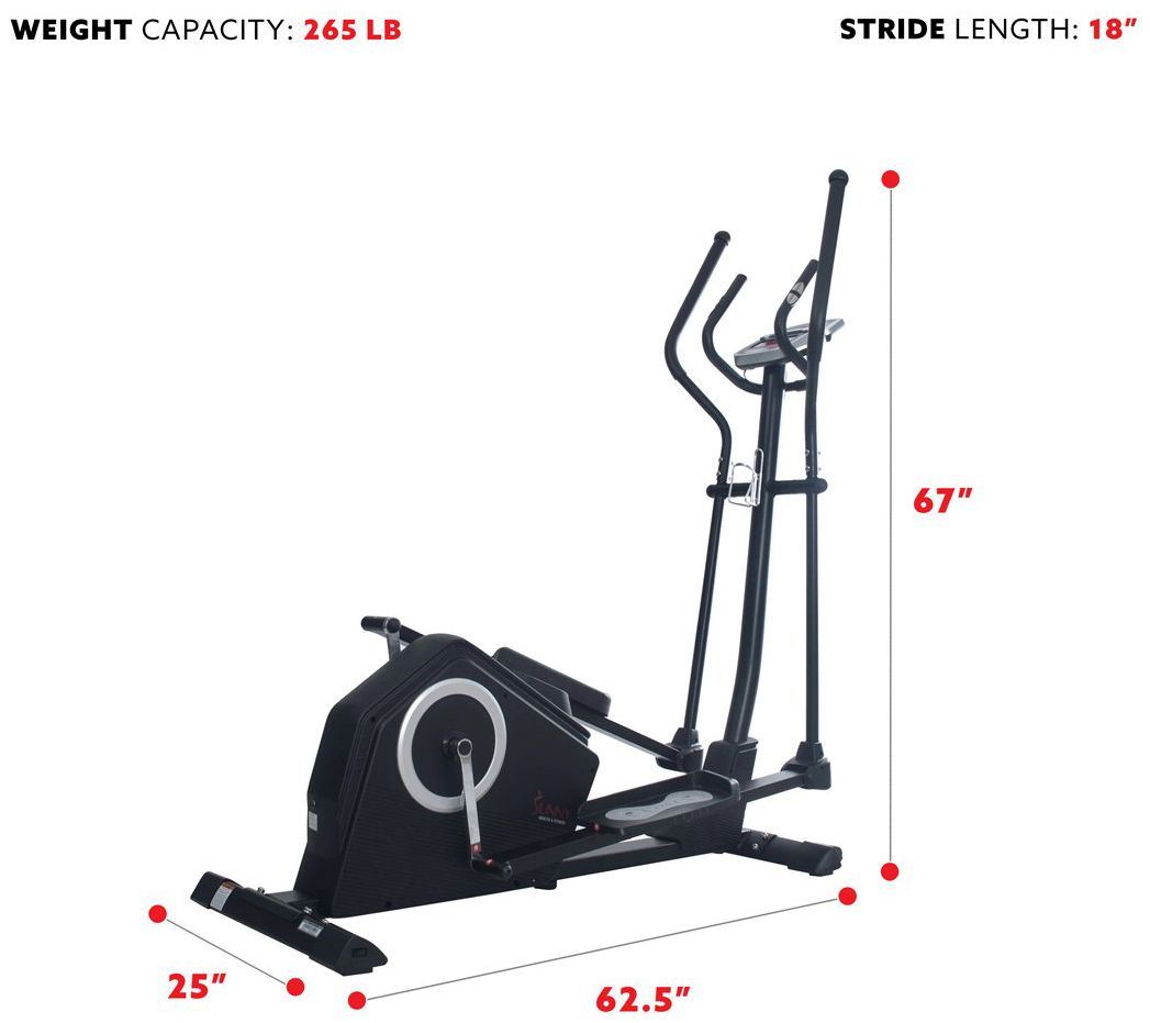 Sunny Health & Fitness Programmable EllipticalSF-E3890