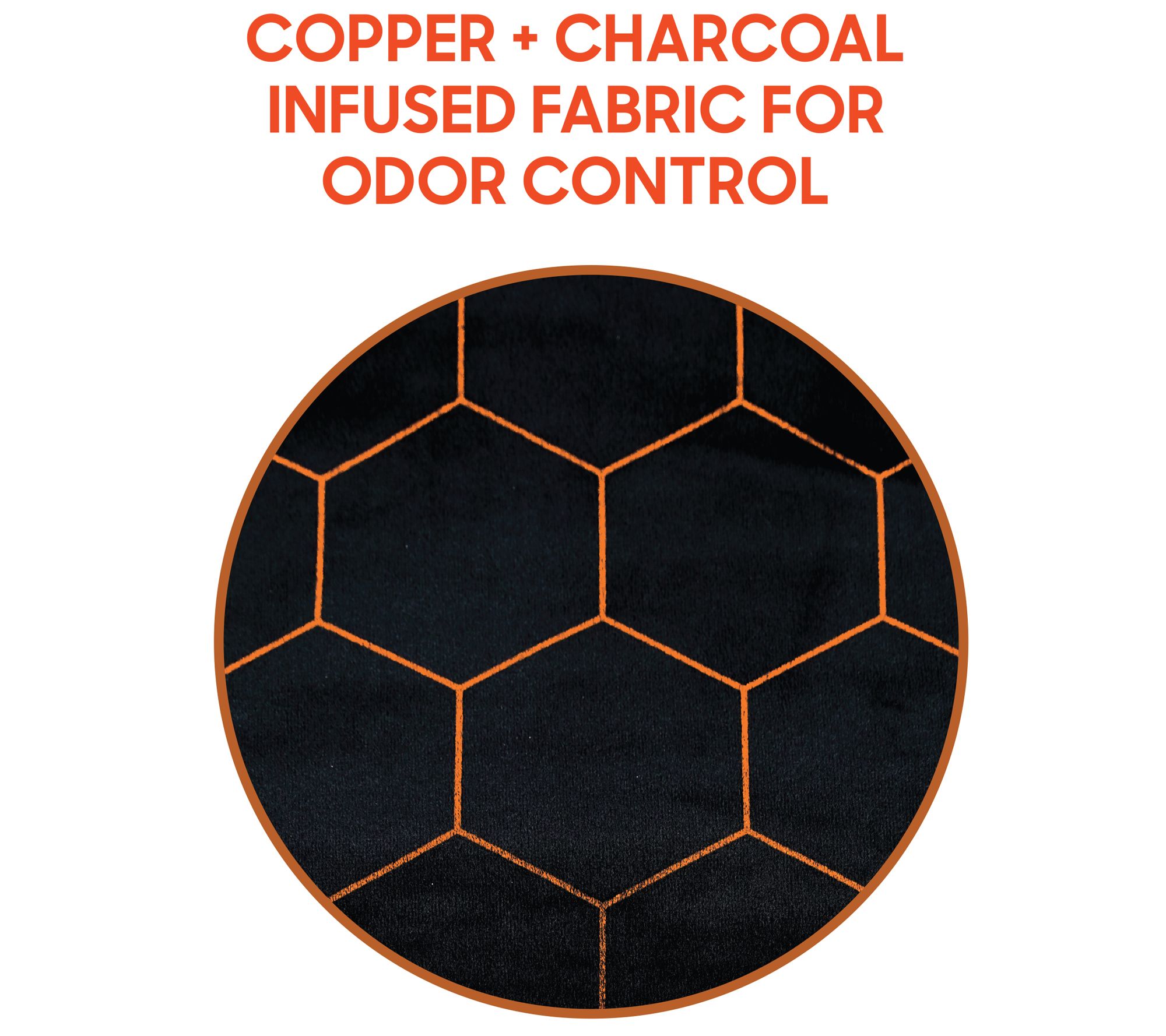 Sharper Image Calming Heat Copper and Charcoal Knee Wrap