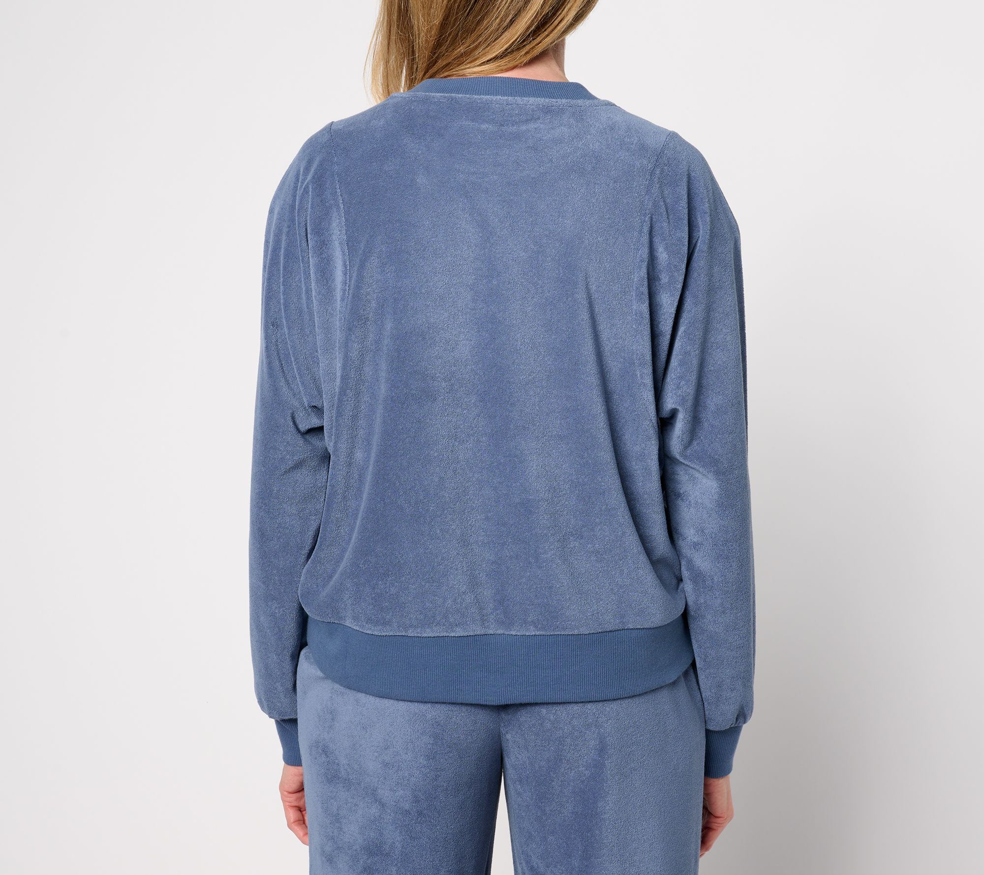 Martha Stewart Signature Knit Raglan Sleeve Sweatshirt