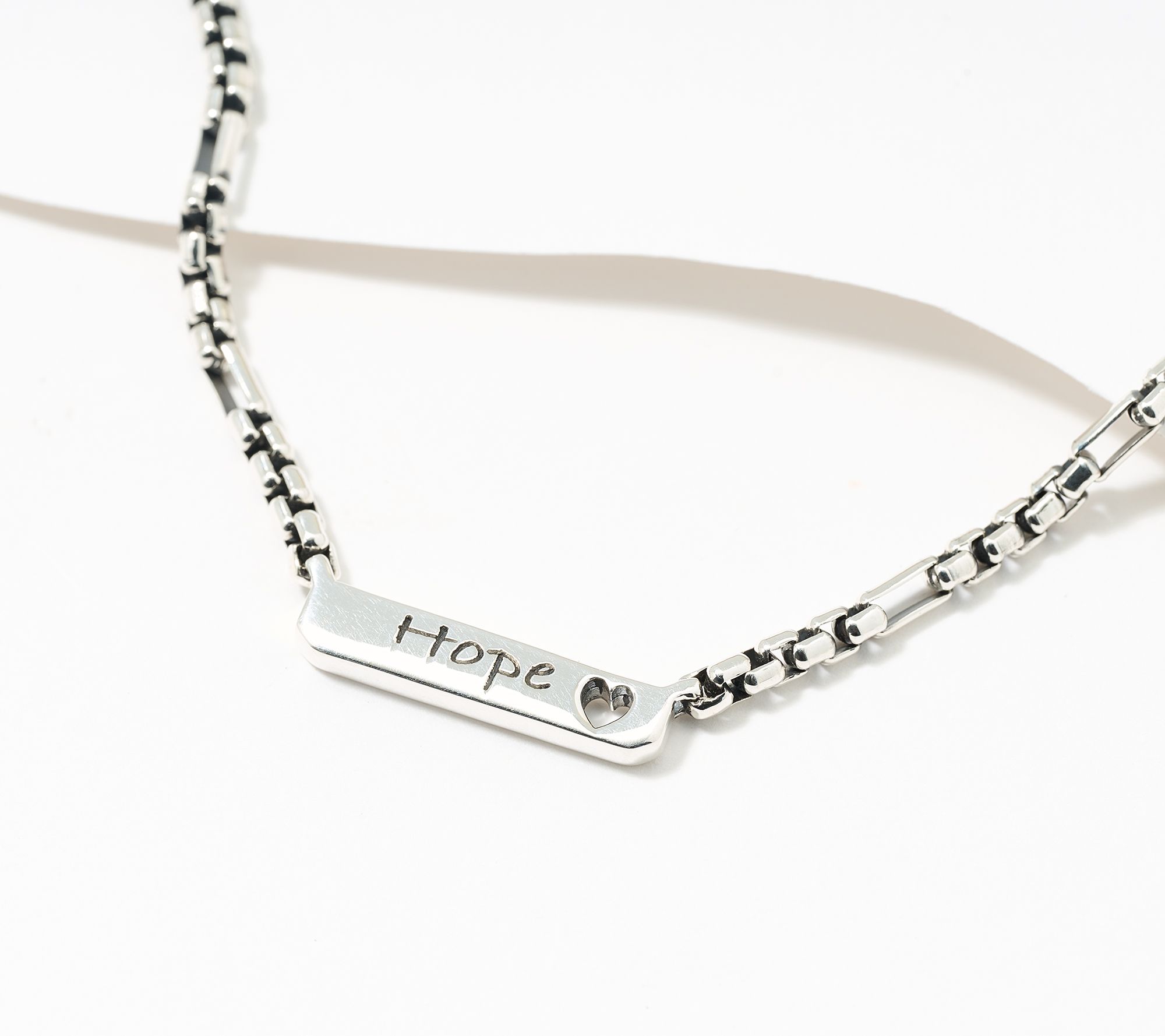 Christian James by Scott Grimes Sterling Silver Message Luciano Necklace 18.7g