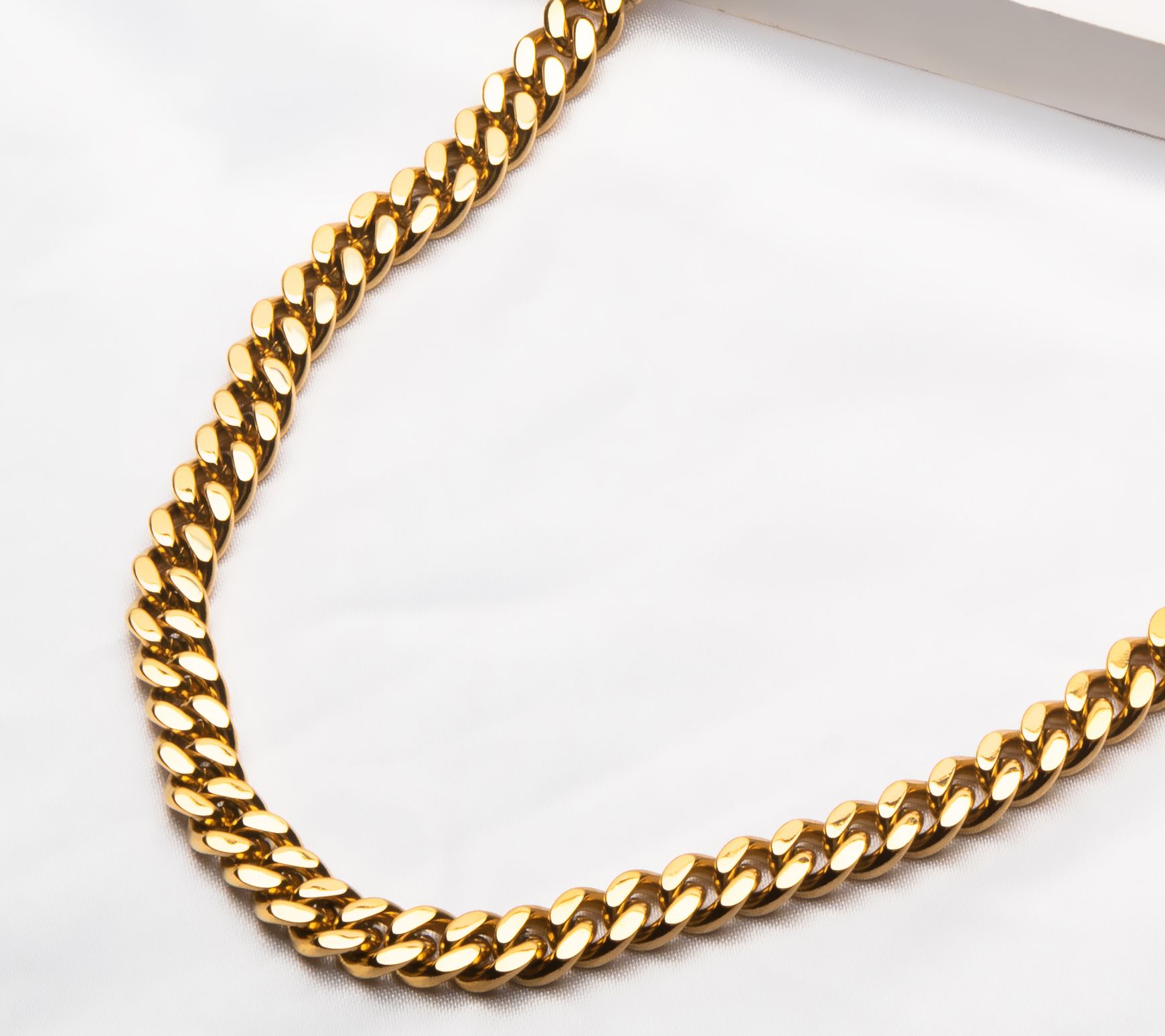 Verve Men's Goldtone Stainless Curb Link Chain Necklace