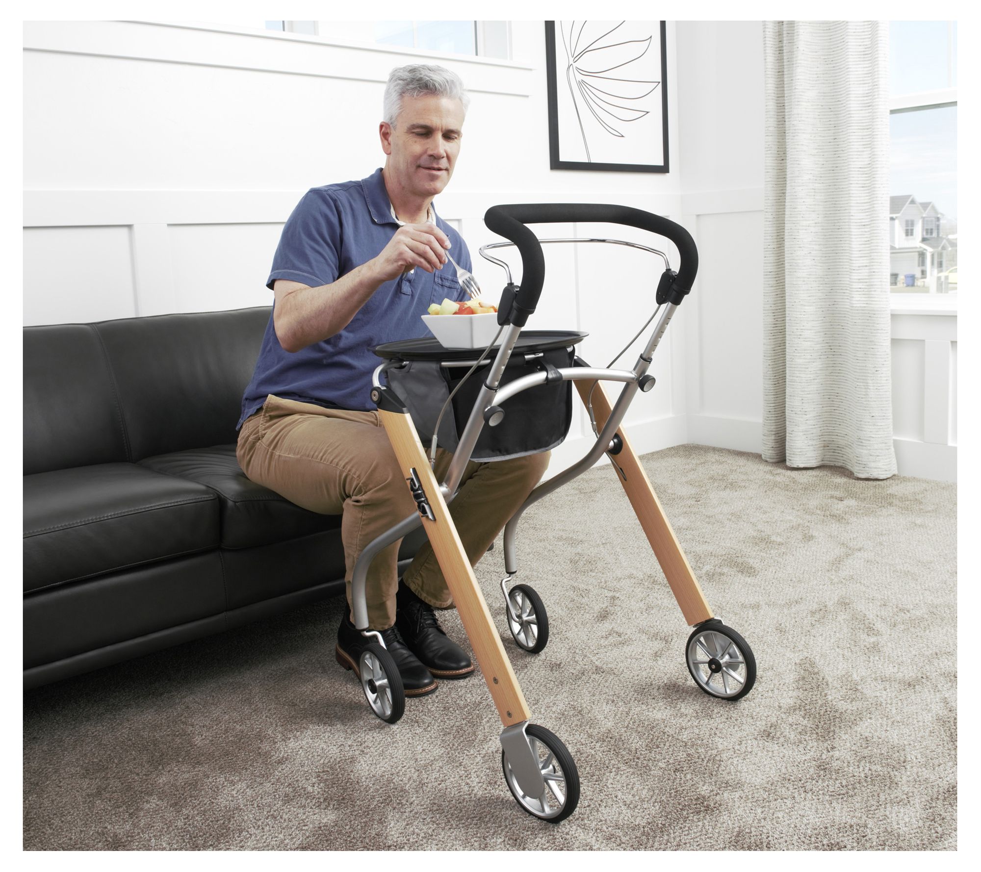 Stander Let's Go Indoor Rollator by Trust Care
