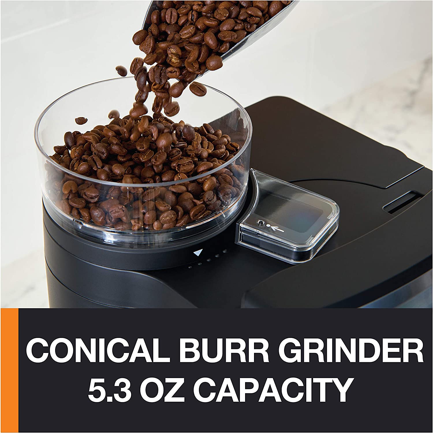KRUPS Grind and Brew Auto-Start Maker with Builtin Burr Coffee Grinder, 10-Cups, Black