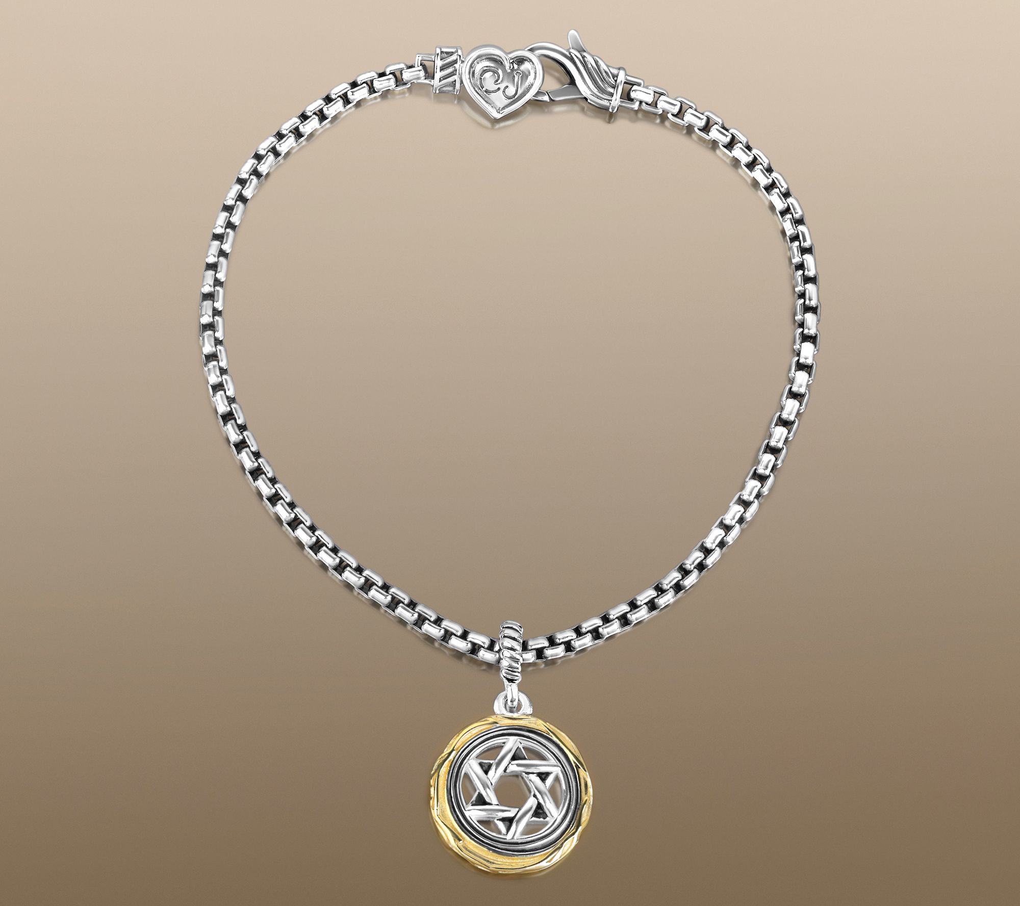 Christian James by Scott Grimes Two-Tone CharmBracelet