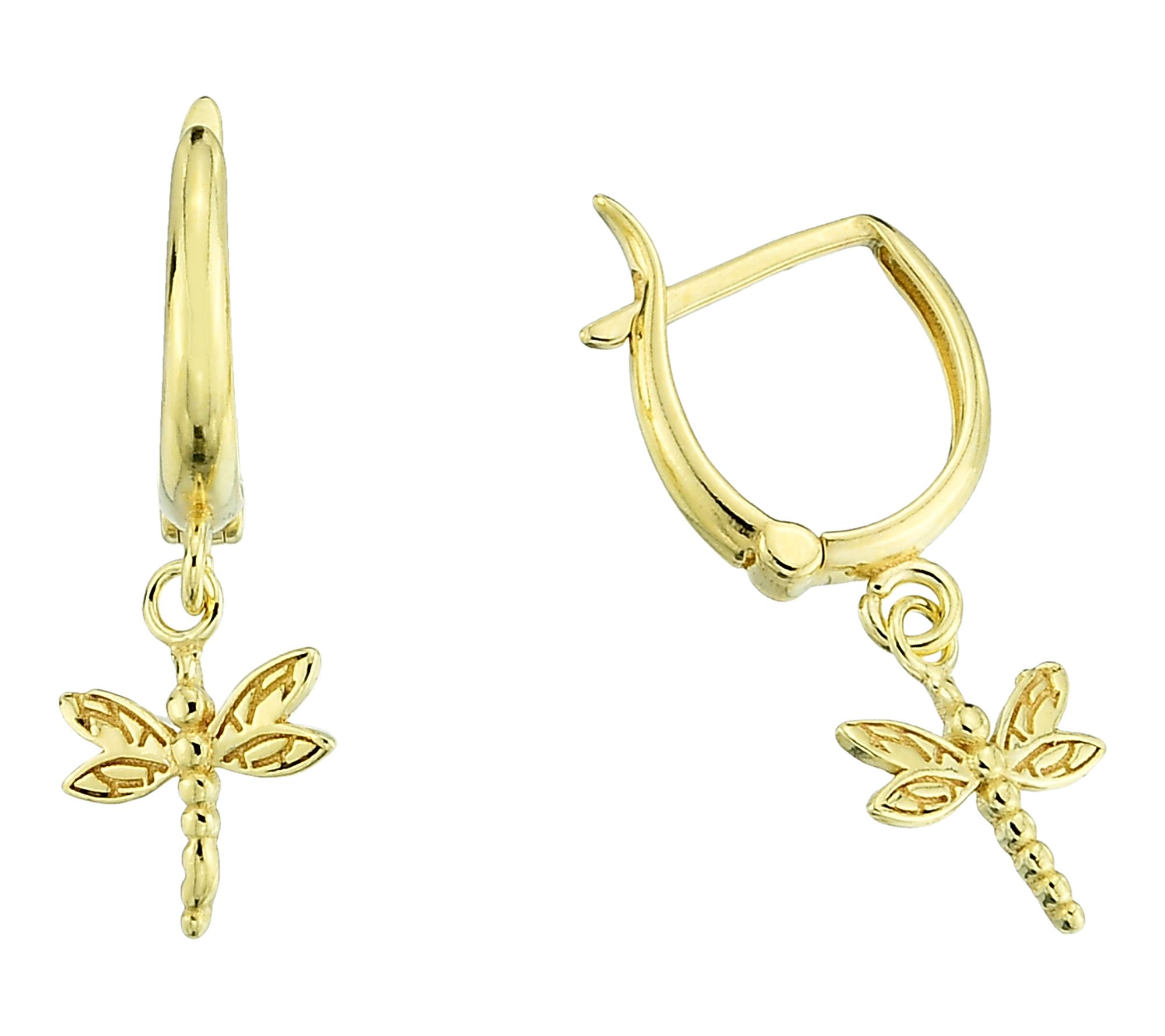 Silver Style Dragoy Drop Hoop Earrings, Sterling