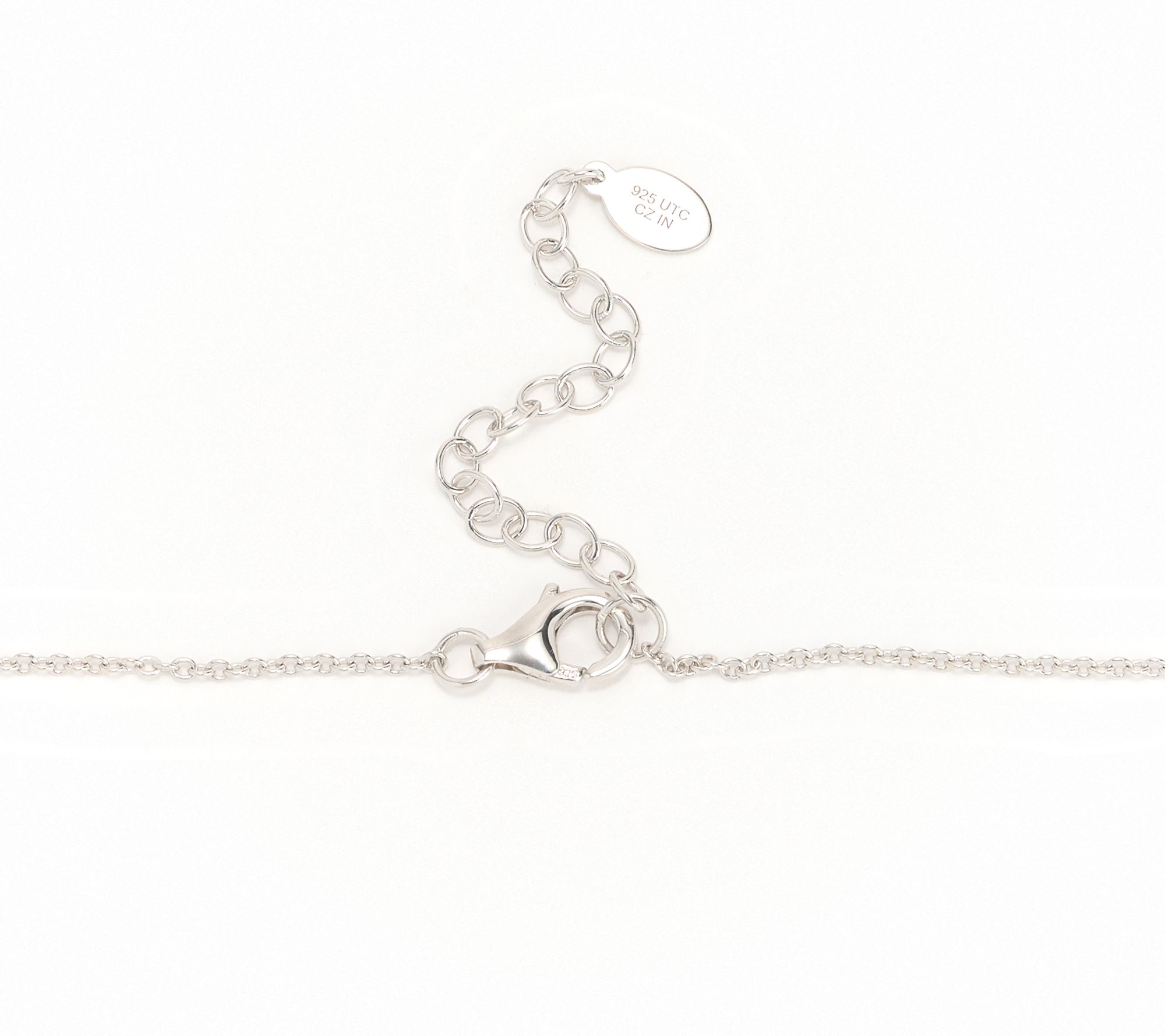 Diamonique x Kathy Levine Love-A-Lot Heart Necklace, Sterling Silver