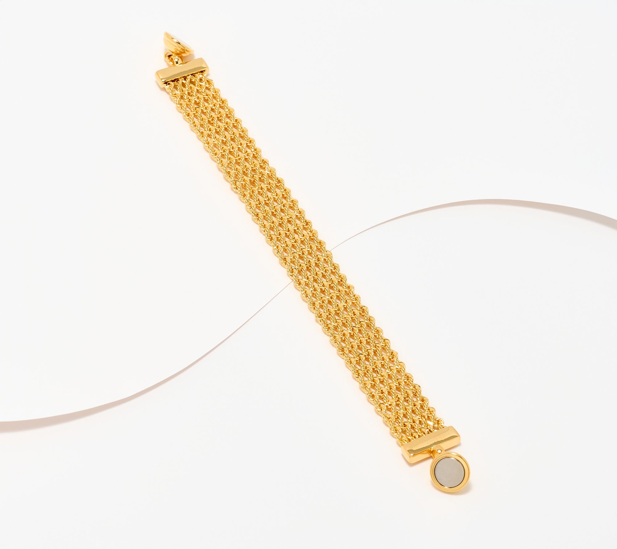 David Markstein Bronze Multi- Strand Rope Bracelet with Magnetic Clasp