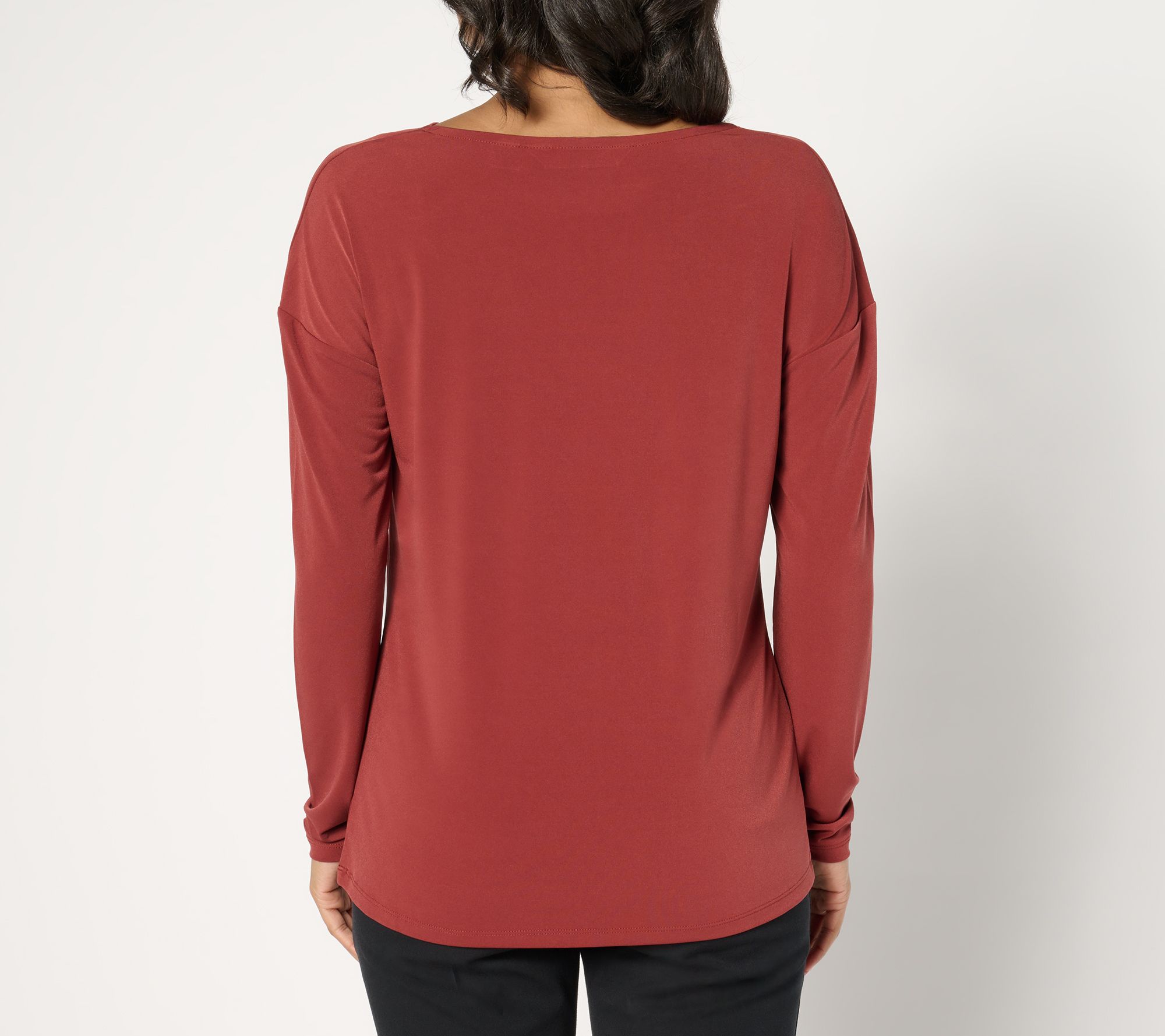 BEAUTIFUL by Lawrence Zarian Long Sleeve Cowl Neck Knit Top