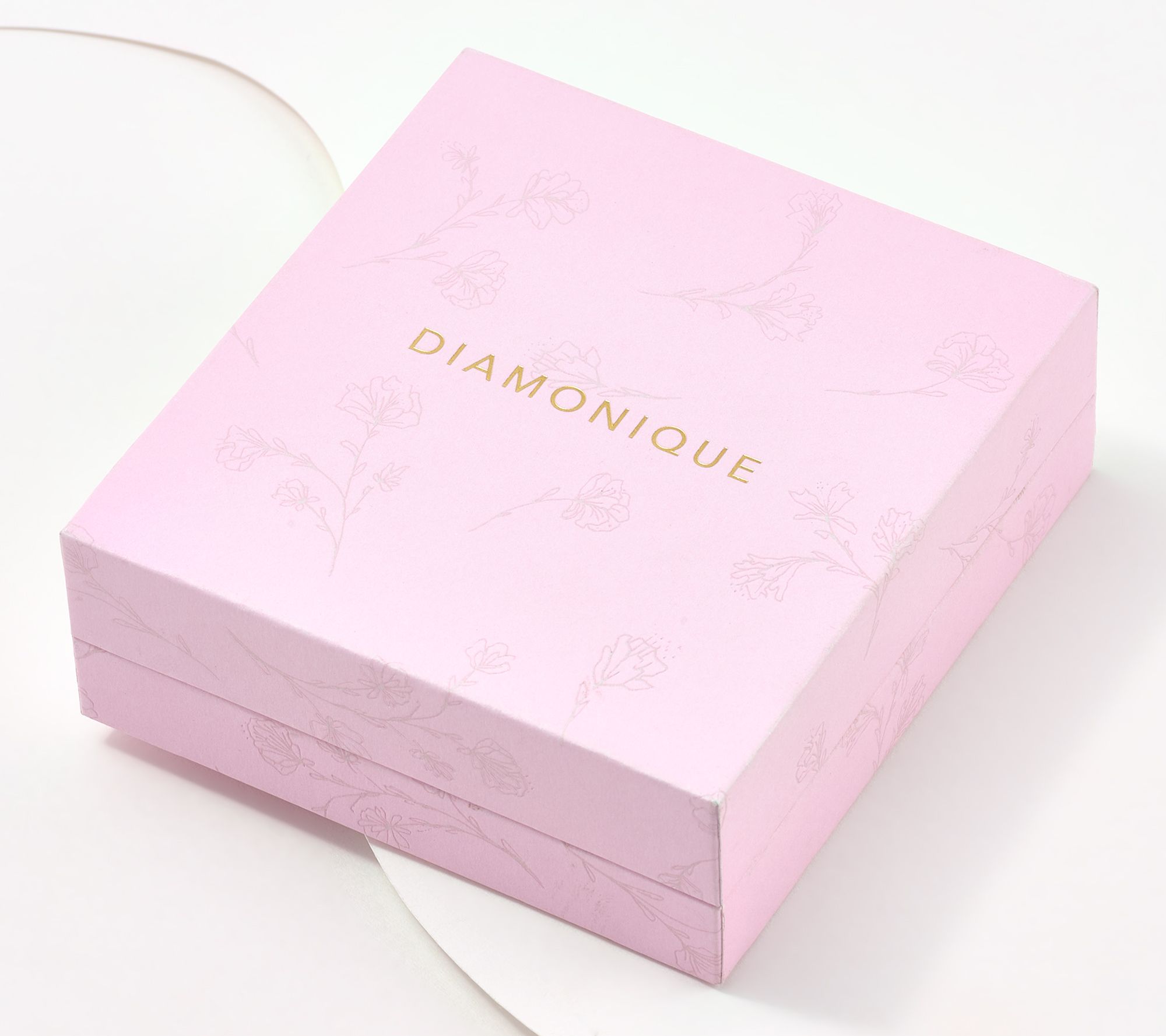 Diamonique 14K Gold Plated Choice of Motif Charm Bracelet with Gift Box