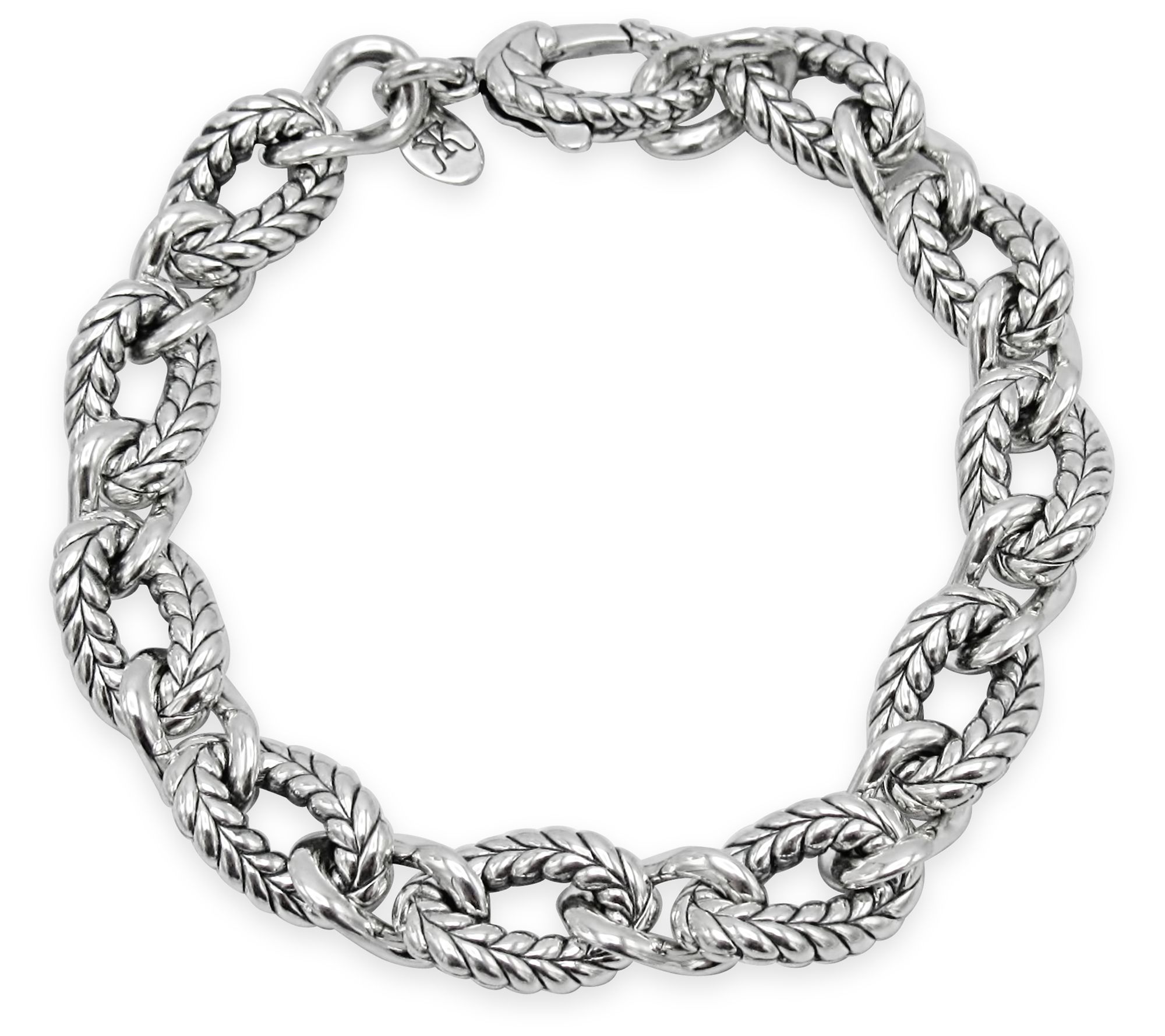 Tiffany Kay Stu dio Sterling Si lver Herringbon e Link Bracelet