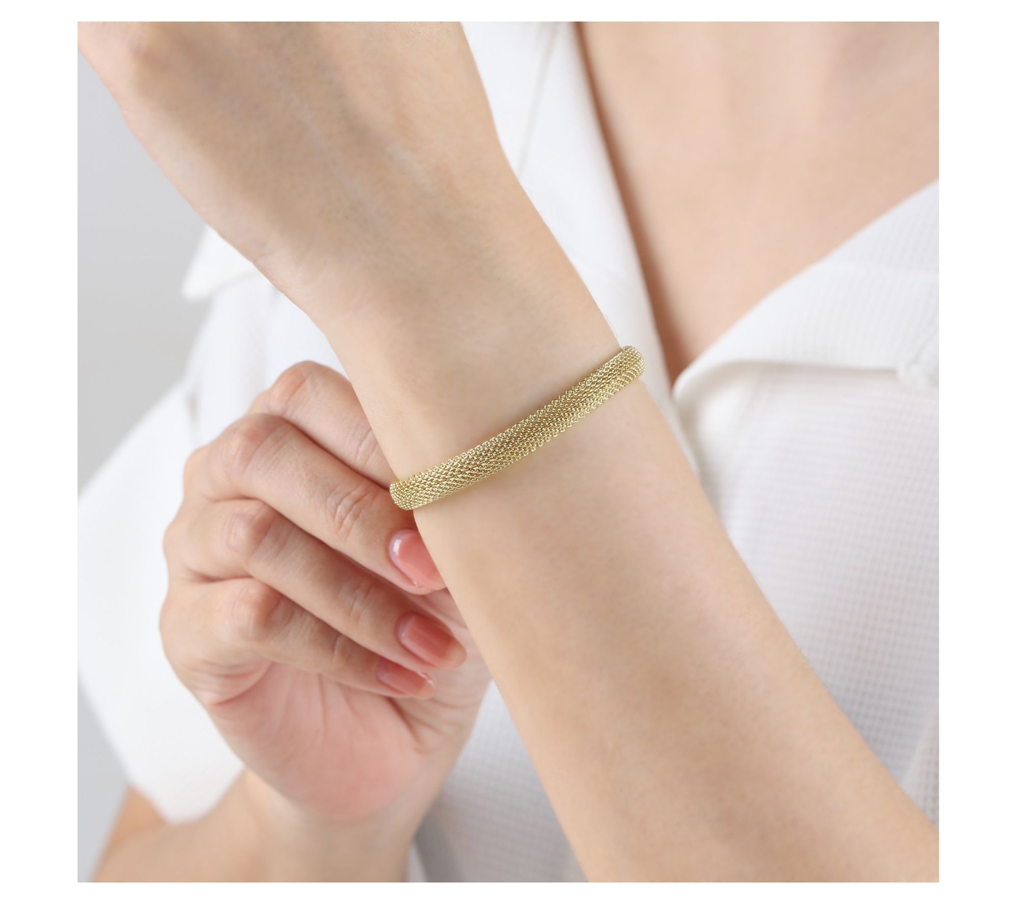 Ariva 18K Gold Vermeil Mesh Bracelet