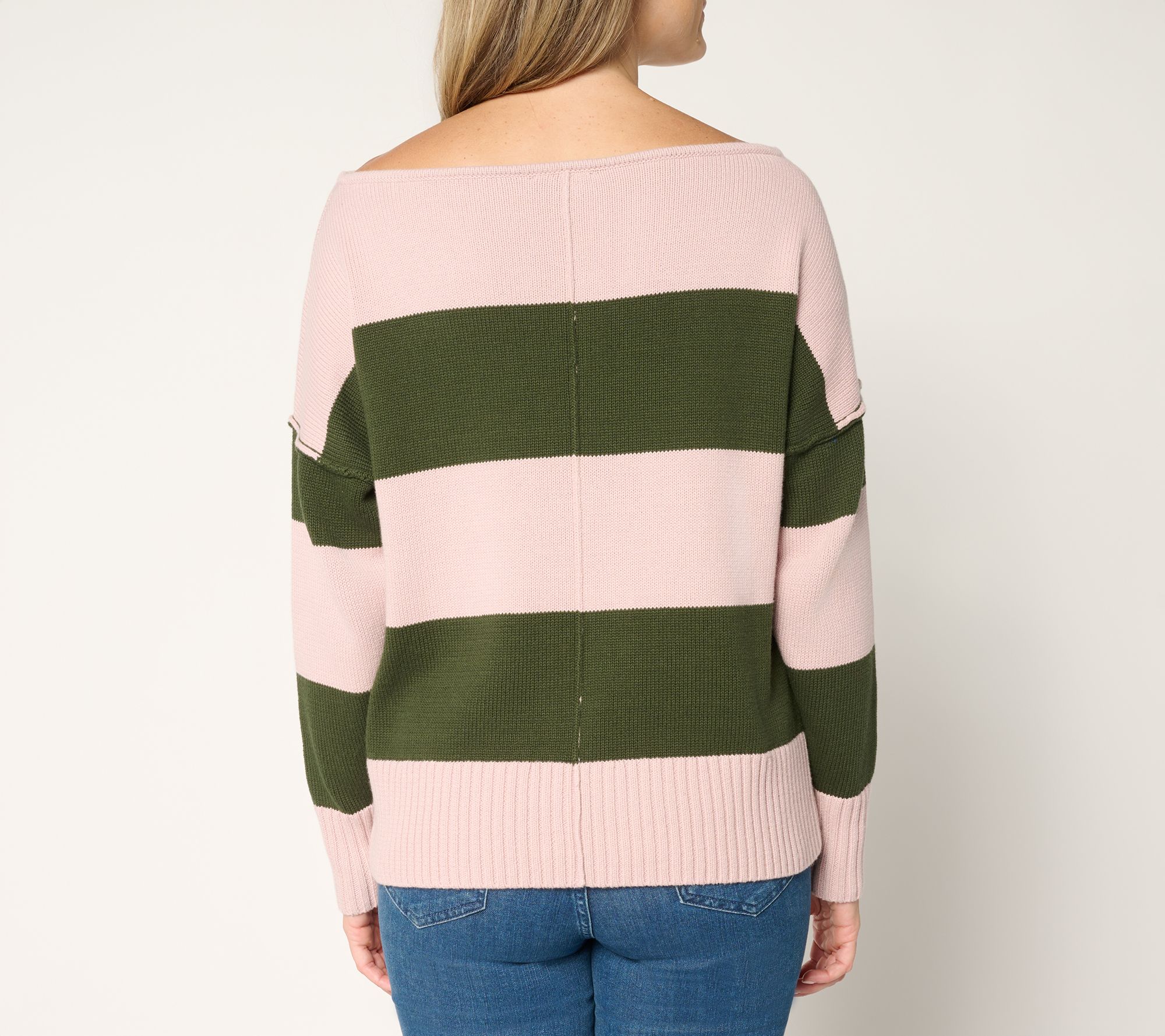 Studio Park x Amy Stran 100% Cotton One Shoulder Sweater