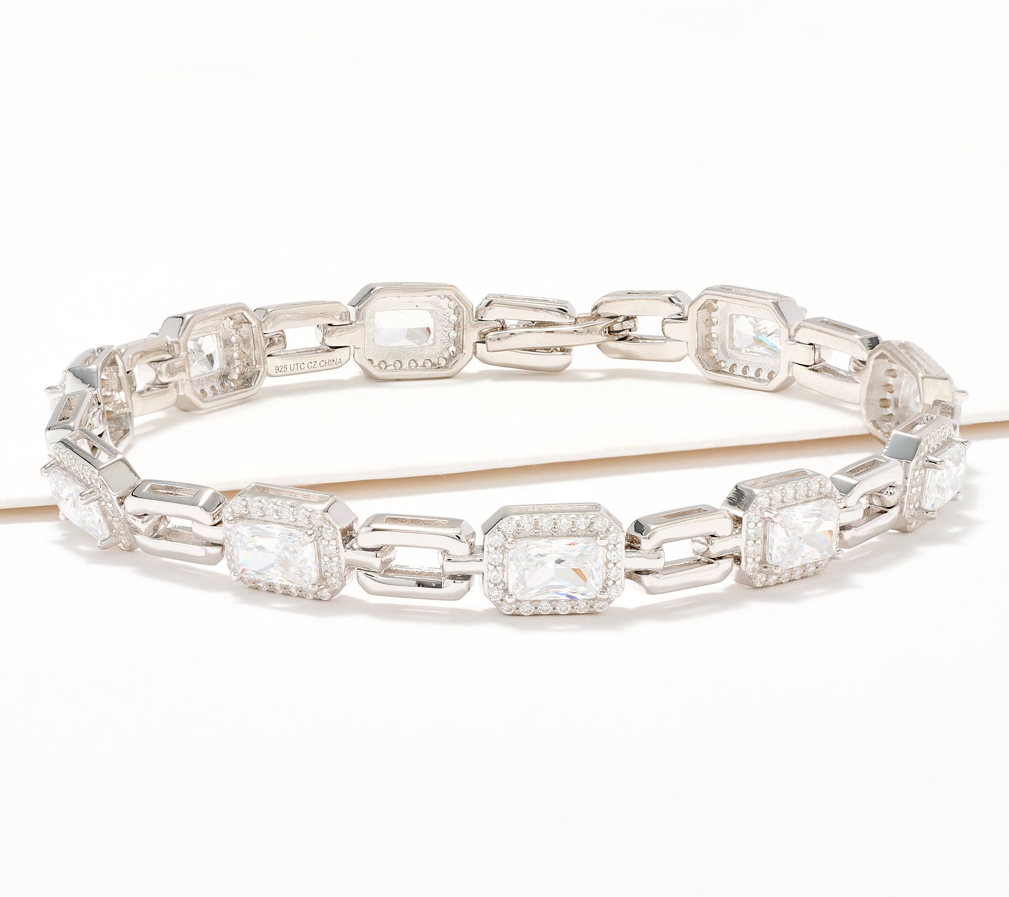 Diamonique x Kathy Levine First Class Tennis Bracelet Sterling Silver