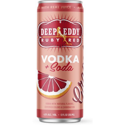 Deep Eddy Vodka Ruby Red Grapefruit Soda RTD Cocktail Cans