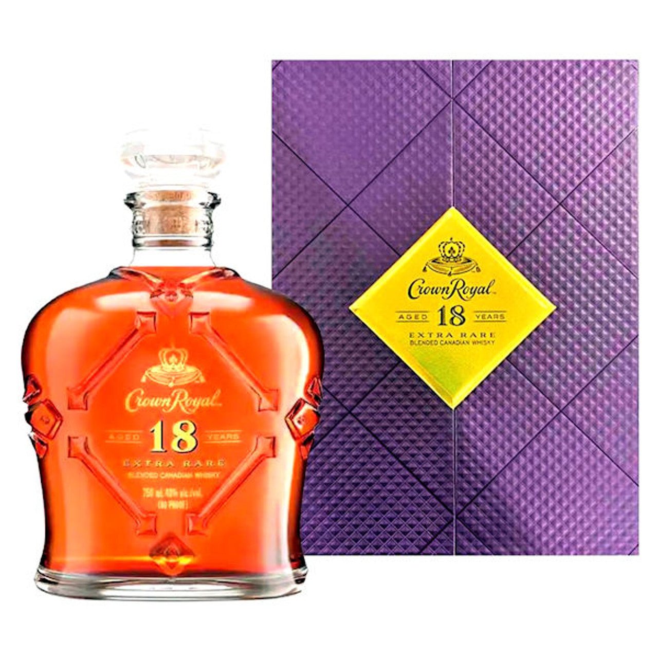 Crown Royal 18 Years Old Extra Rare Canadian Whiskey 750ml