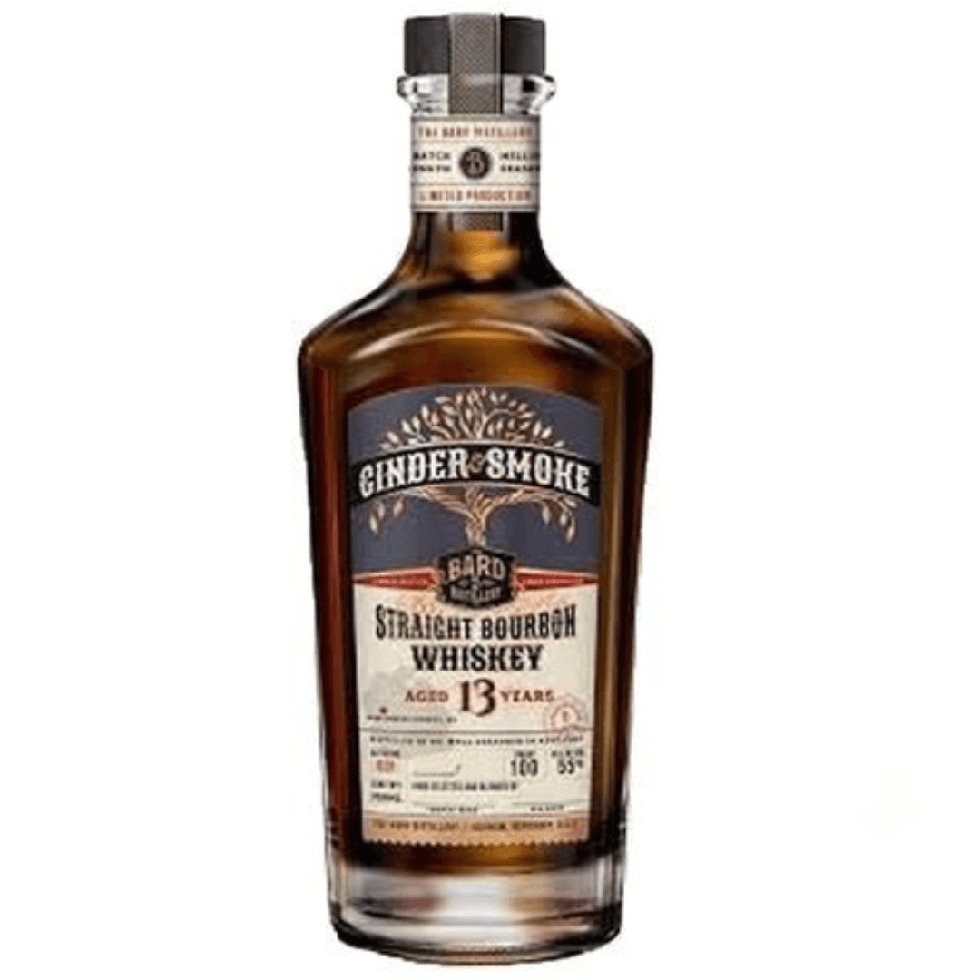The Bard Distillery Cinder & Smoke 13 Year Old Straight Bourbon Whiskey 750ml
