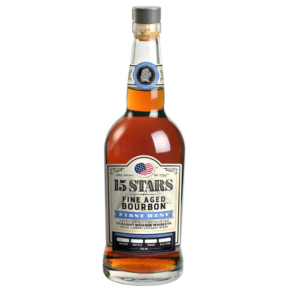 15 Stars First West Bourbon Whiskey 750ml