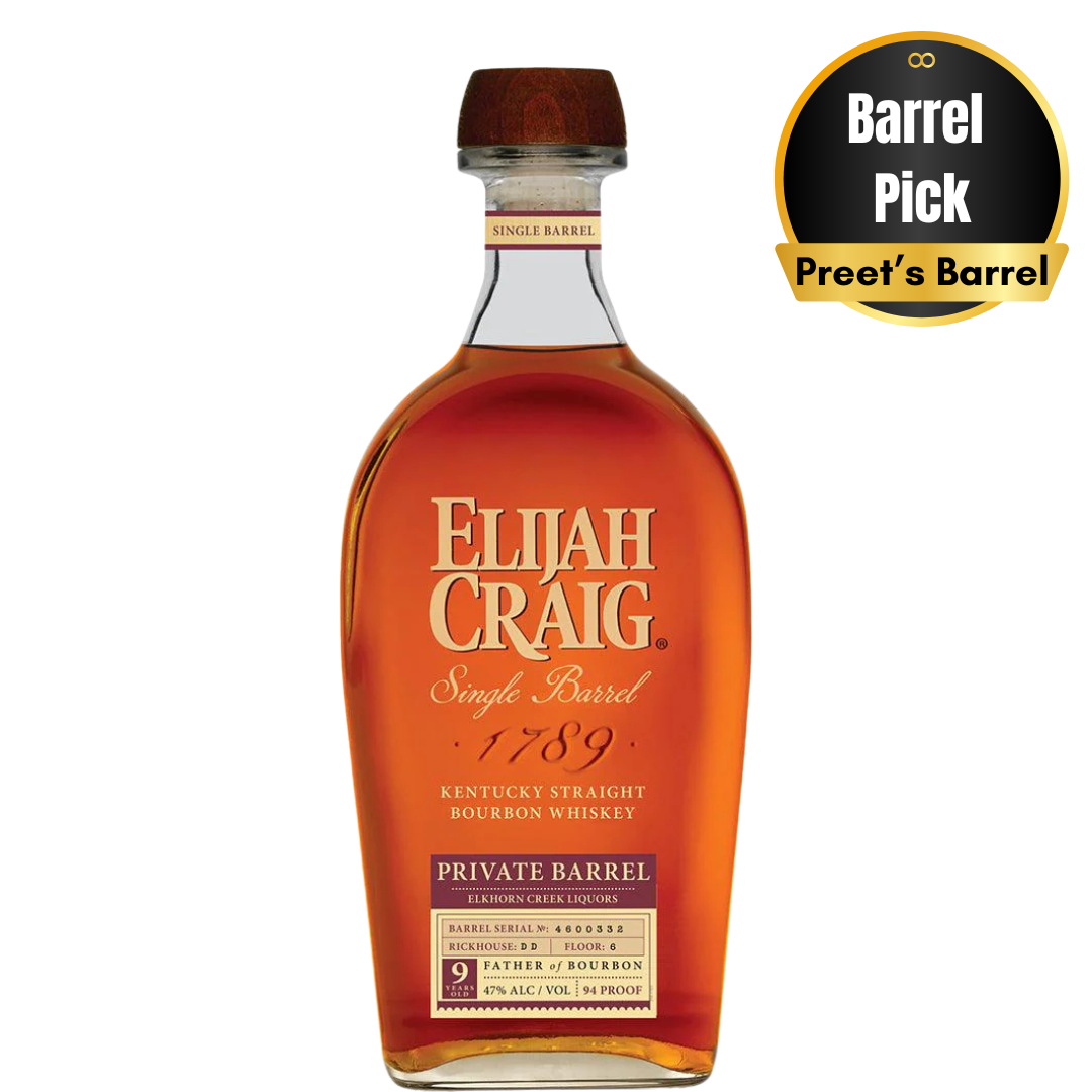 Elijah Craig Private Barrel 9 Years Old 750ml- Barrel Pick
