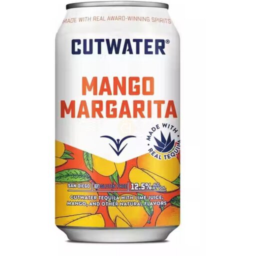 Cutwater Mango Margarita RTD Cocktail 4pk Cans