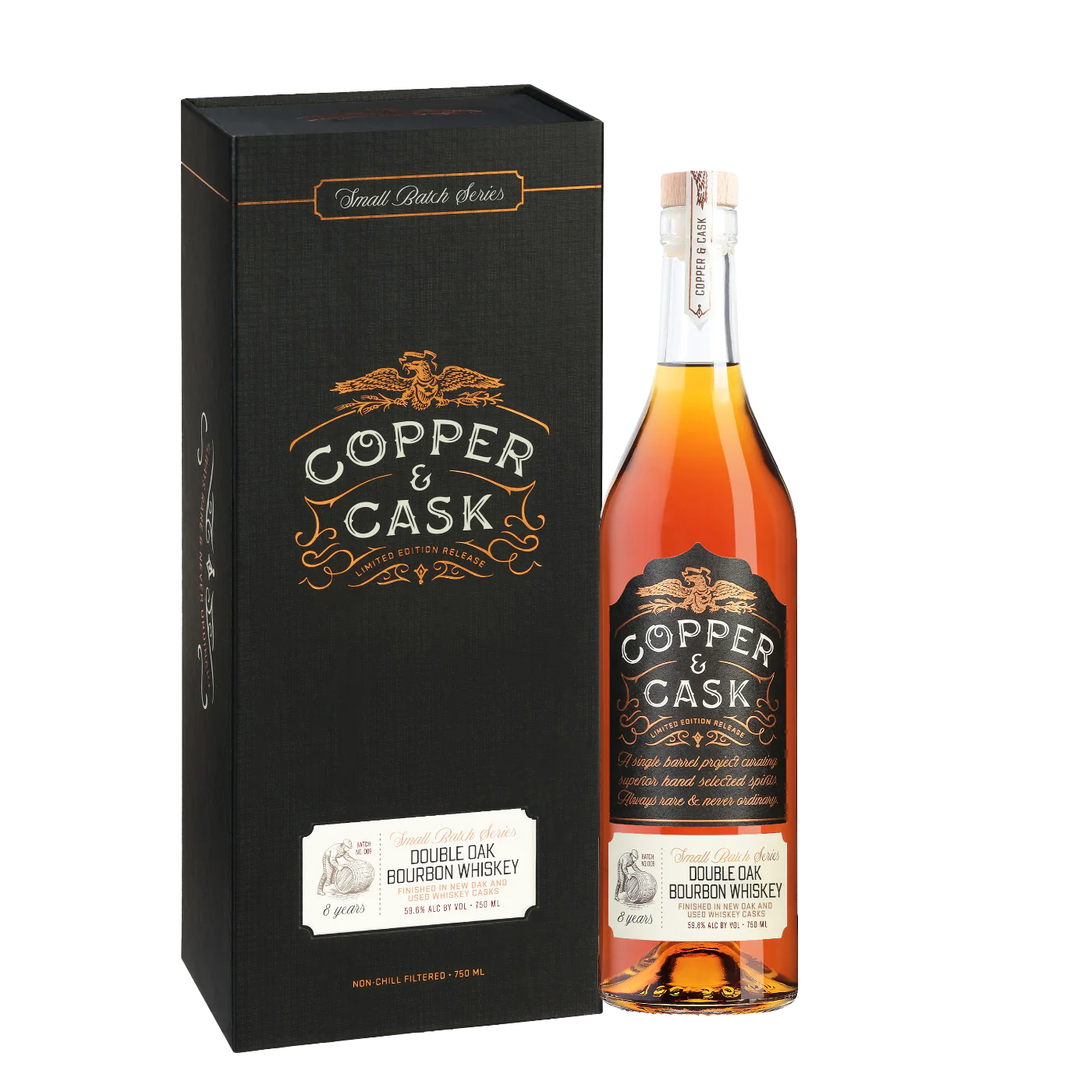 Copper & Cask 8 Years Old Double Oak Small Batch 750ML