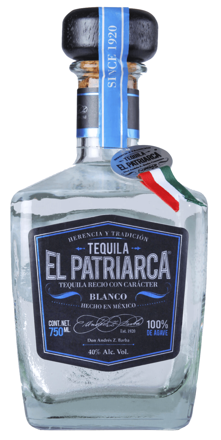 Tequila El Patriarca Blanco Tequila 100% De Agave