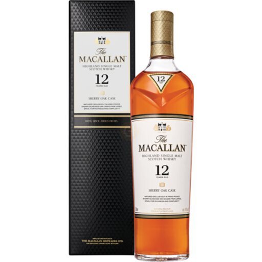 The Macallan 12 Year Sherry Oak Single Malt Scotch Whisky,.