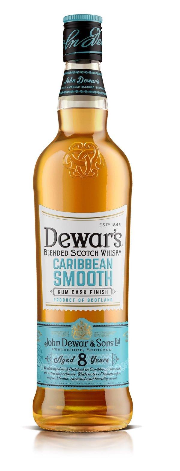 Dewars 8 Years Old Caribbean Smooth Rum Cask Finish Blended Scotch Whisky 750ml