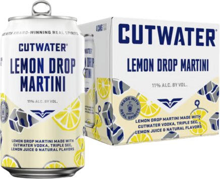 Cut Water Lemon Drop Martini 4pk Cans