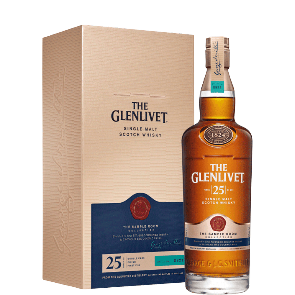 The Glenlivet 25 Years Old Single Malt Scotch Whisky 750ml