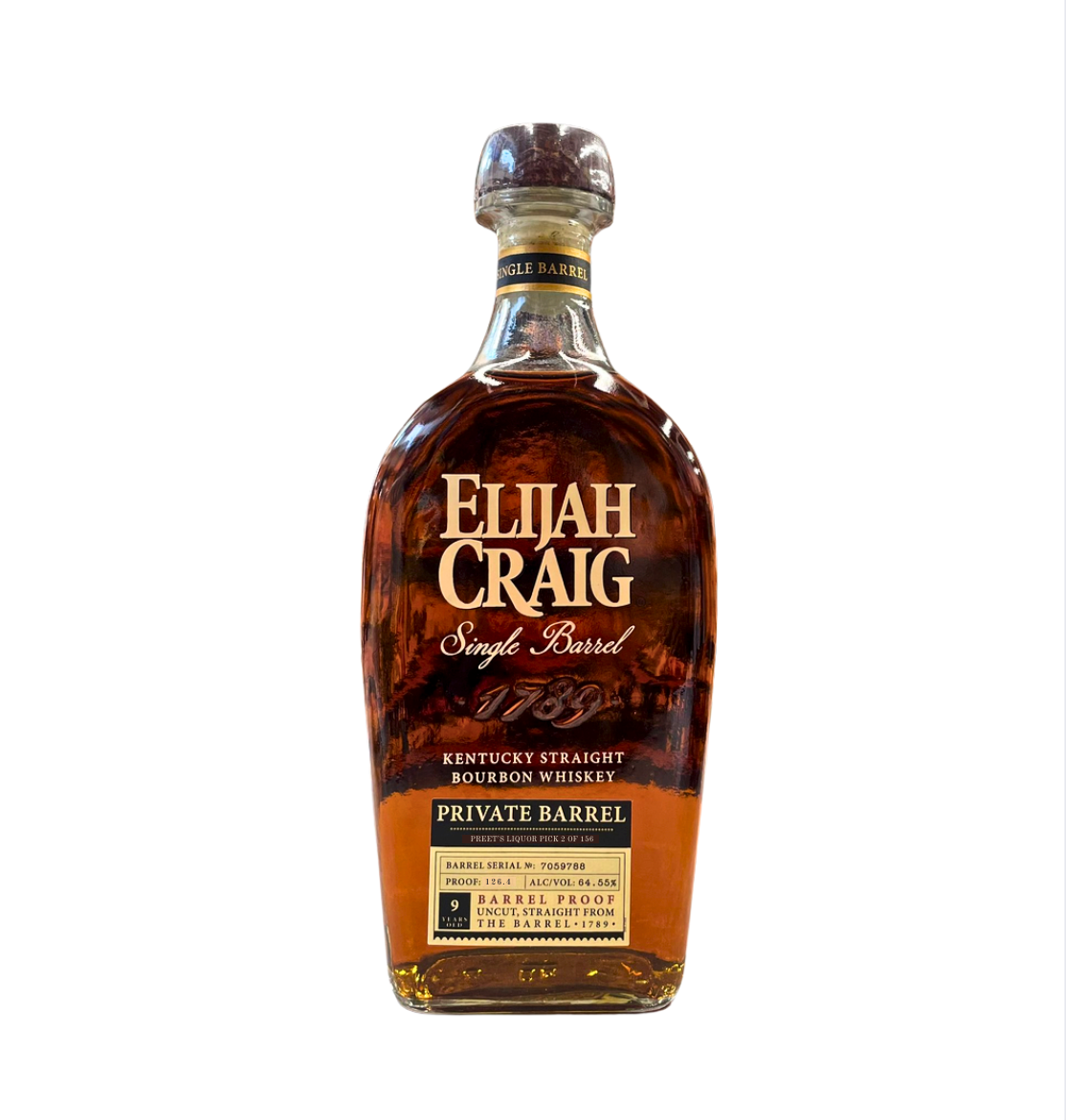 Elijah Craig Private Barrel, Barrel Proof 9 Years Old 750ml – Barrel Pick