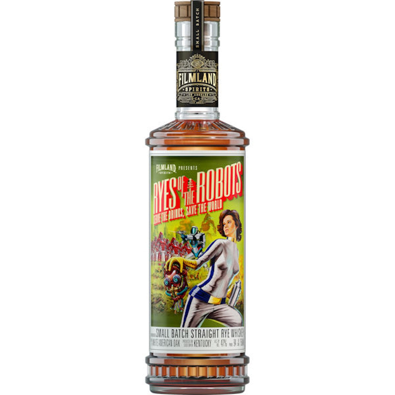 Filmland Ryes of the Robots small batch straight rye whiskey 750ML