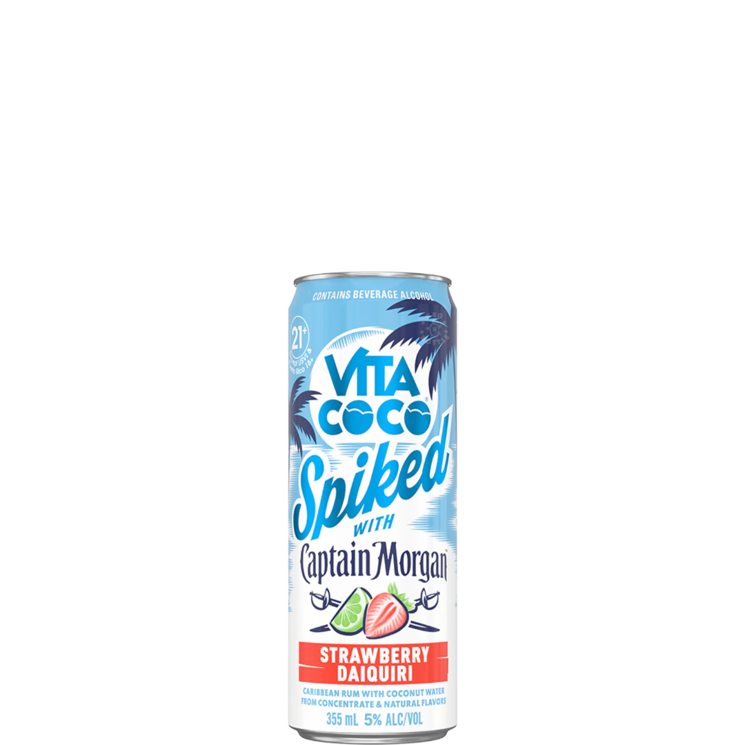 Vita Coco Spiked With Captain Morgan Strawberry Daiquiri 4packx12oz