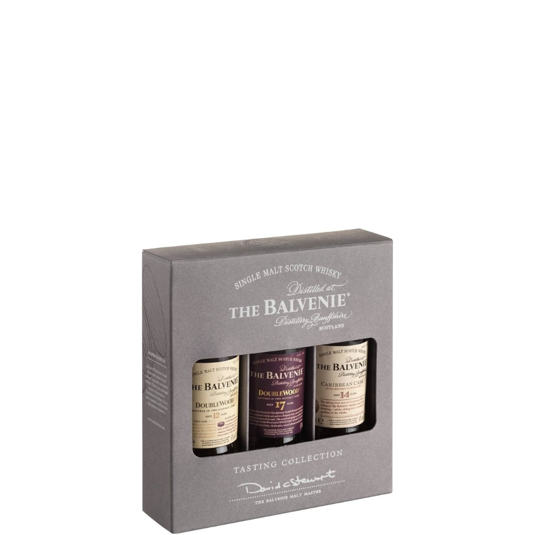 The Balvenie Single Malt Trio Aged 12, 14, 17 Years 50ml’.
