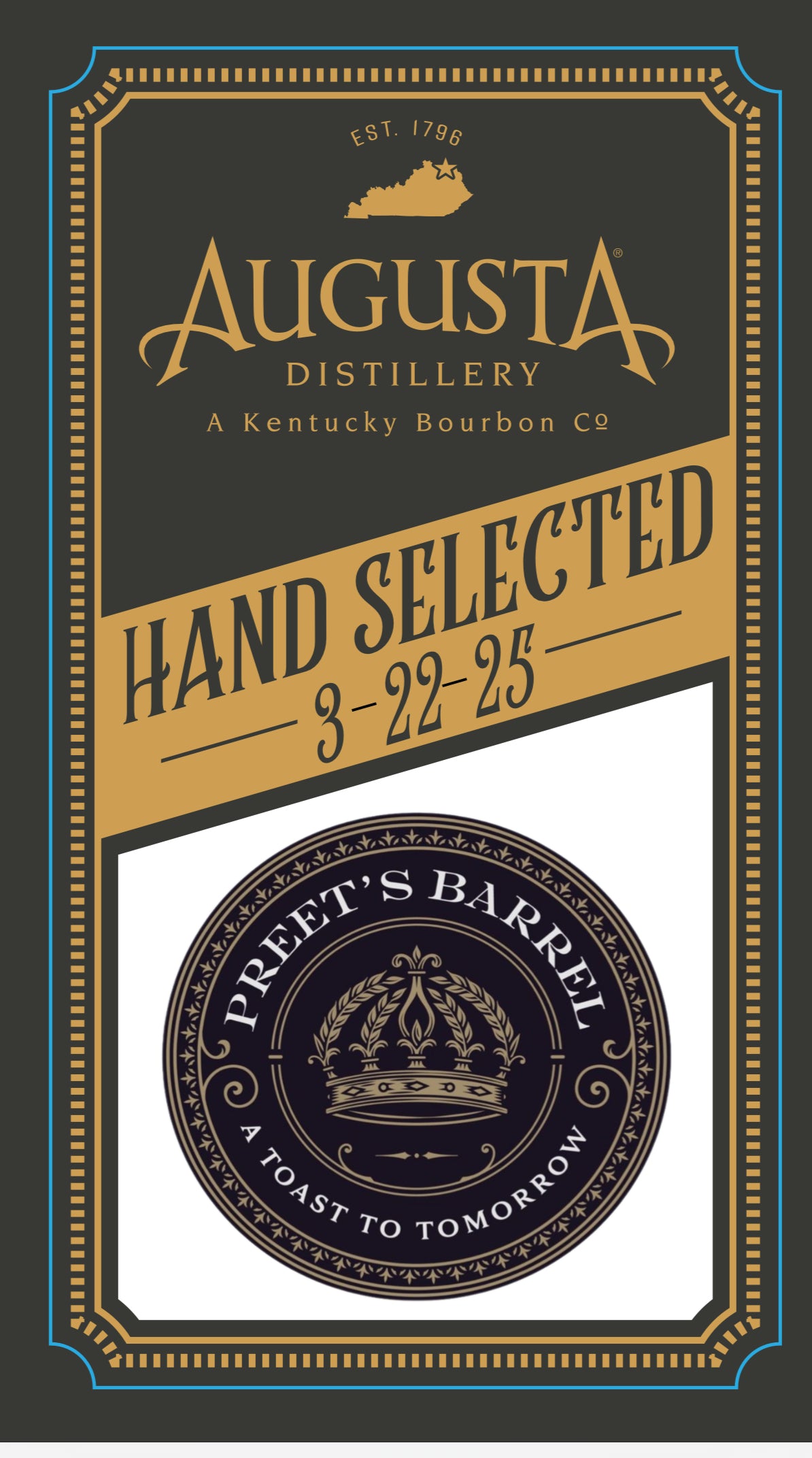 Augusta Buckner’s 10 Year Old Store pick Bourbon Whiskey 750ml