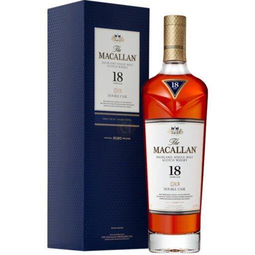 The Macallan 18 Year Old Double Cask Highland Single Malt Scotch Whisky(2021/2022),.