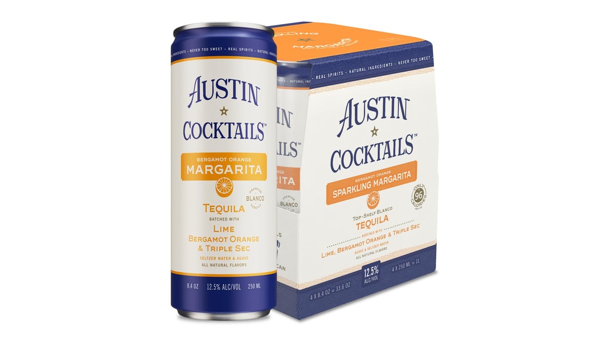 Austin Cocktails Bergamot Orange Sparkling Margarita 4pack