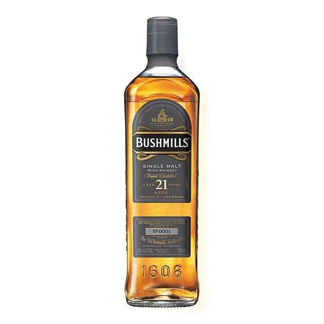 Bushmills Single Malt Irish Whiskey 21 Years Old Rare Triple Distilled Irish Whiskey 750ml