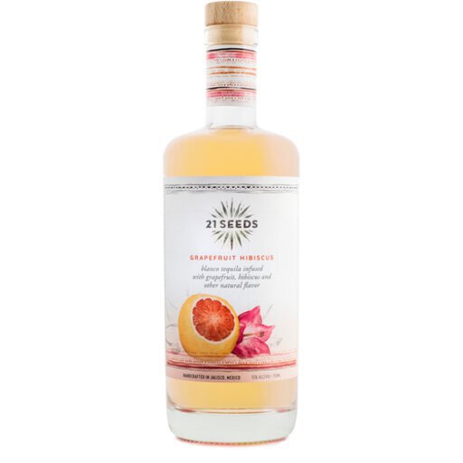 21 Seeds Grapefruit Hibiscus Blanco Tequila 750ml