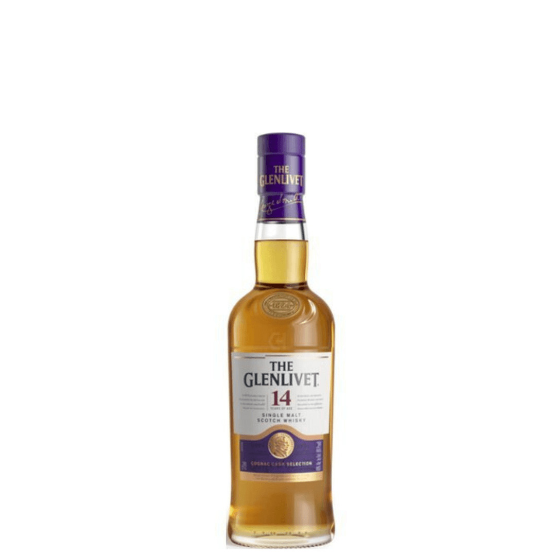 The Glenlivet 14 Years Old Single Malt Scotch Whiskey Cognac Cask Selection 375ml