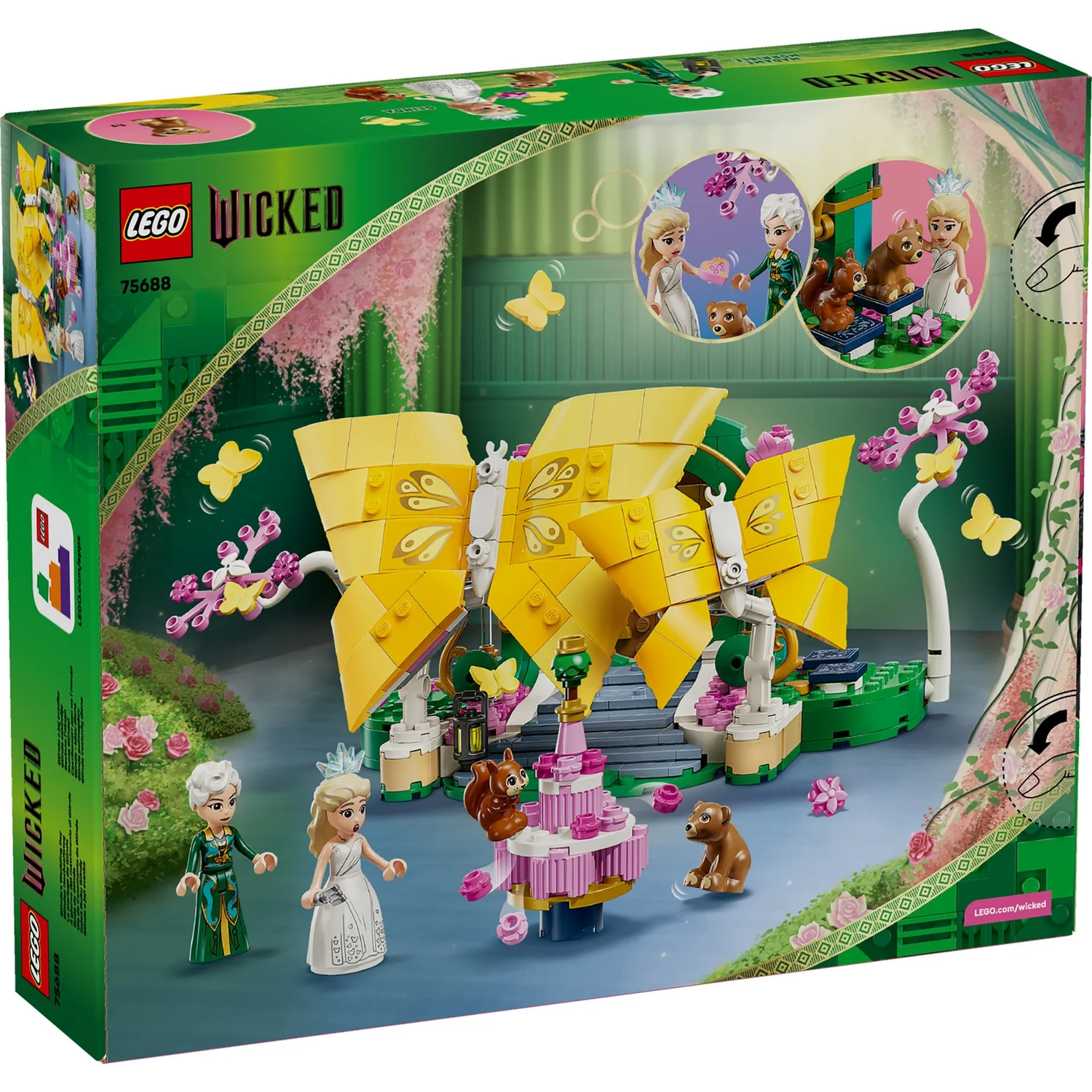 LEGO® Wicked Glinda’s Wedding Day Butterfly Toy for Kids’ Role Play 75688