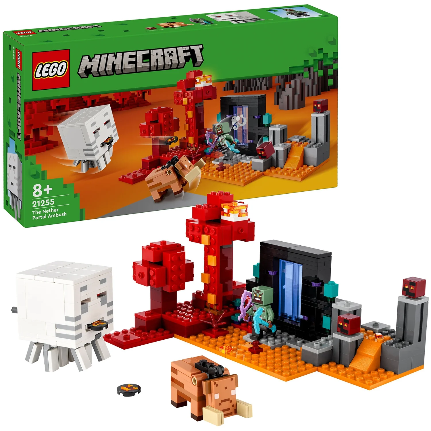 LEGO Minecraft The Nether Portal Ambush Building Toy 21255
