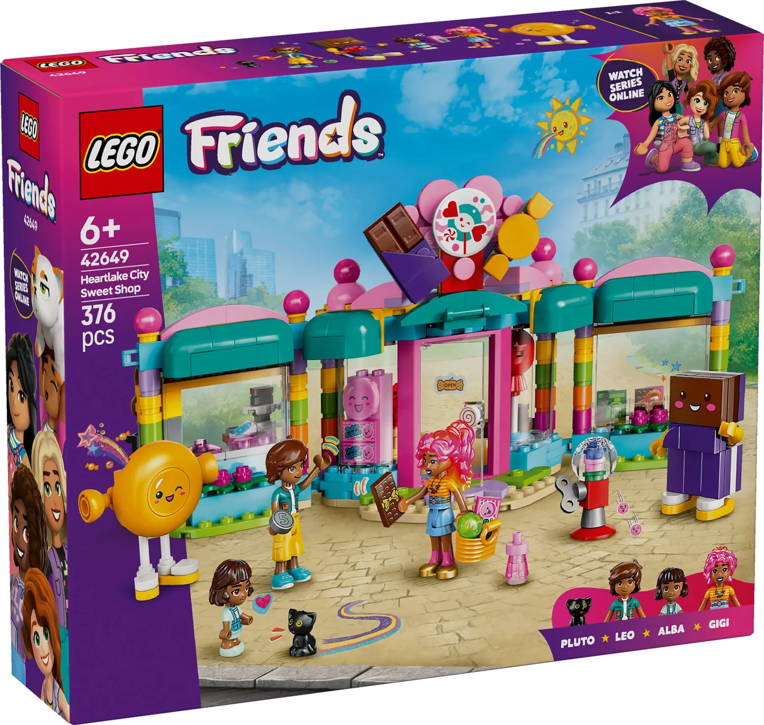 LEGO® Friends Heartlake City Sweet Shop Pretend-Play Set, Role-Play Toy 42649