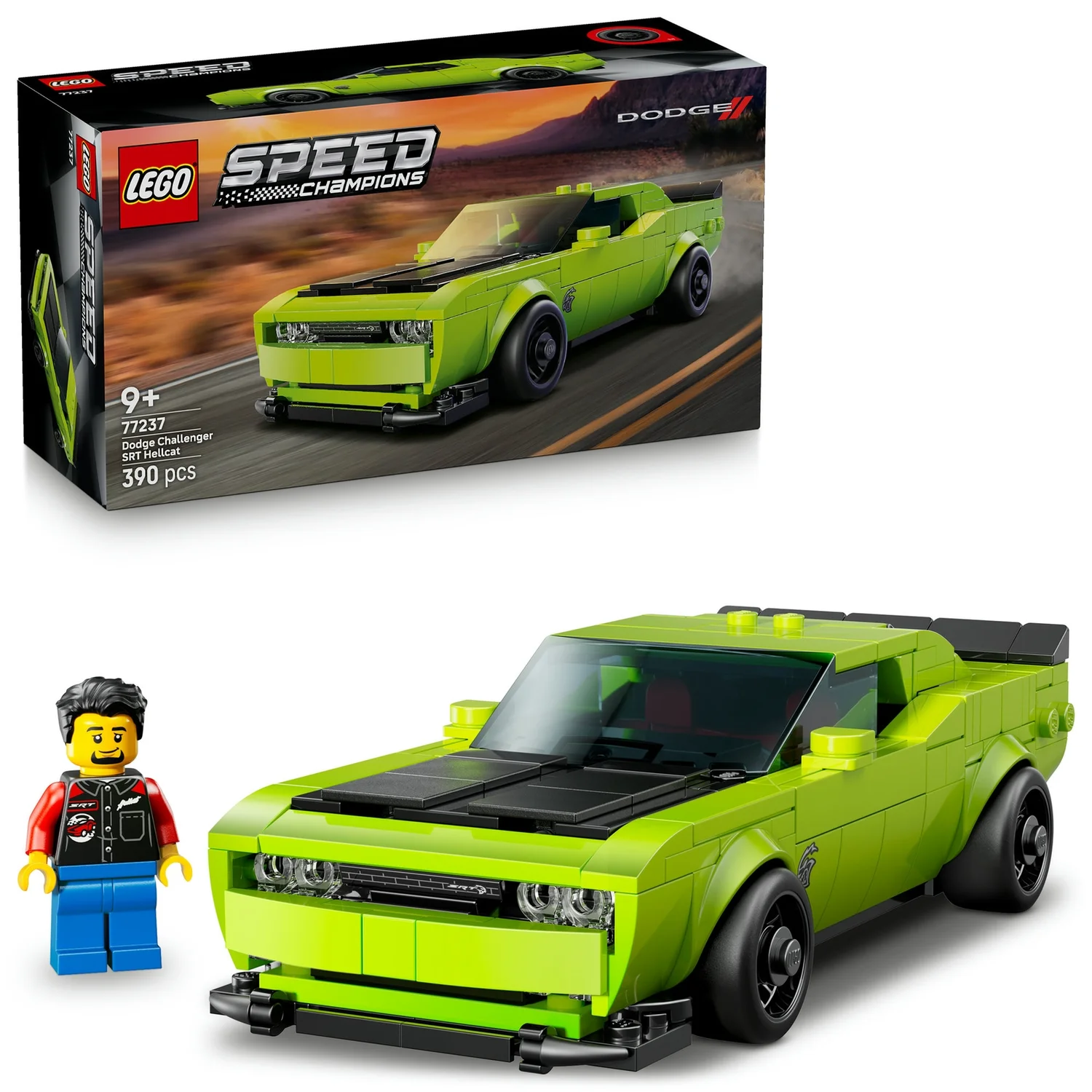 LEGO® Speed Champions Dodge Challenger SRT Hellcat Sports Car Toy 77237