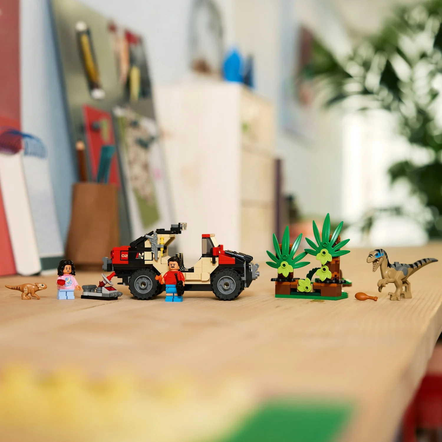 LEGO® Jurassic World Raptor Off-Road Escape Velociraptor Toy Dinosaur 76972