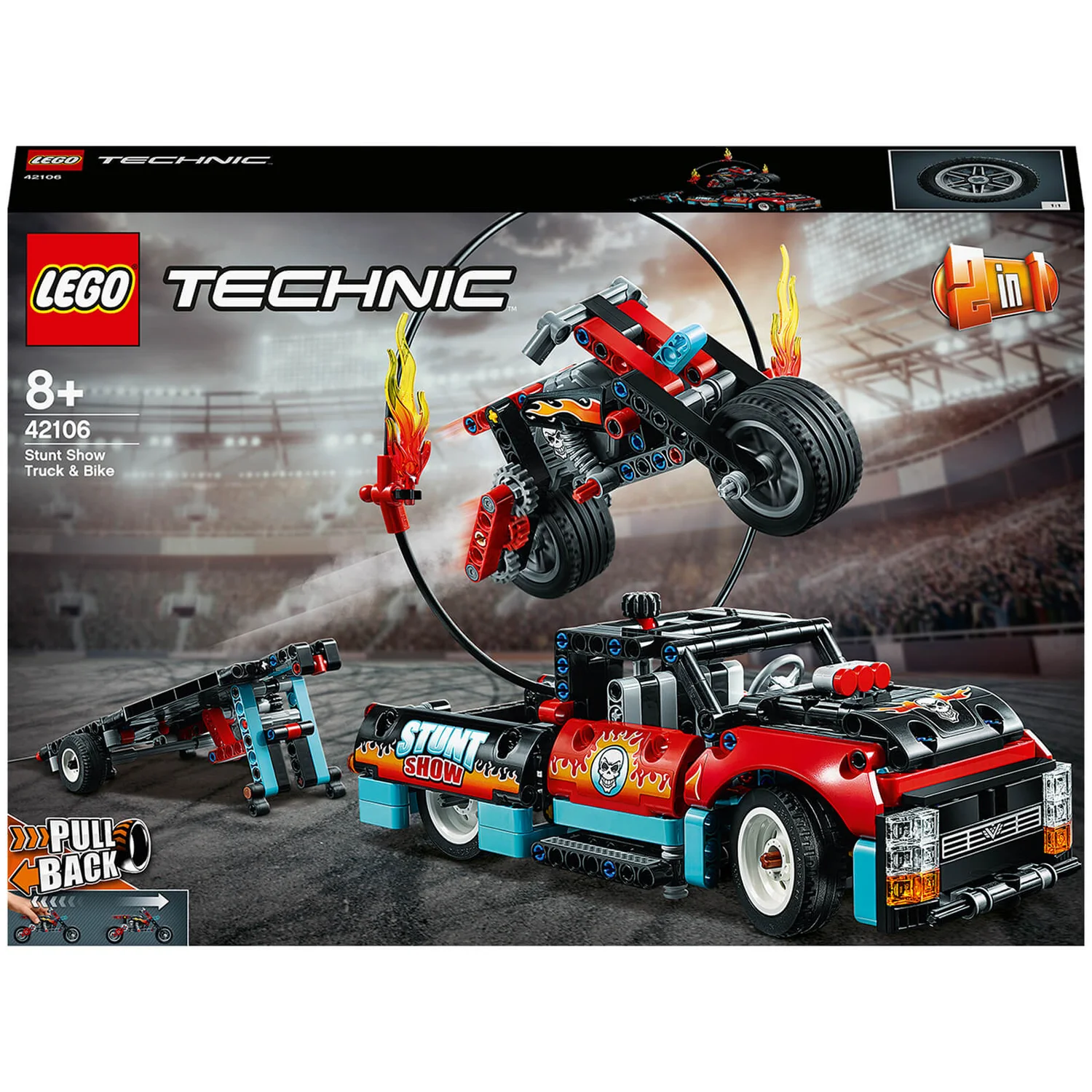 LEGO Technic: Stunt Show Truck & Bike Toys Set (42106)