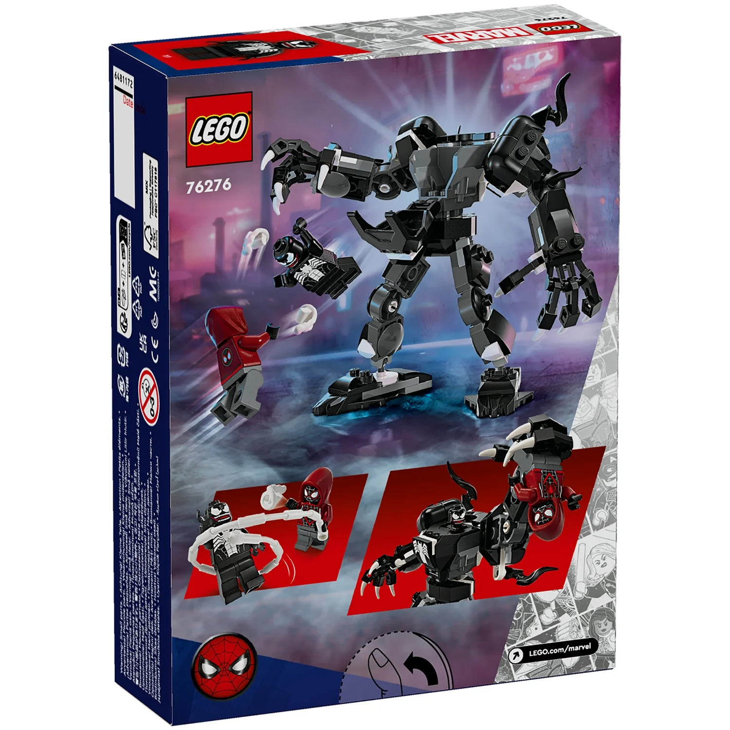 LEGO Marvel Venom Mech Armour vs. Miles Morales Set 76276