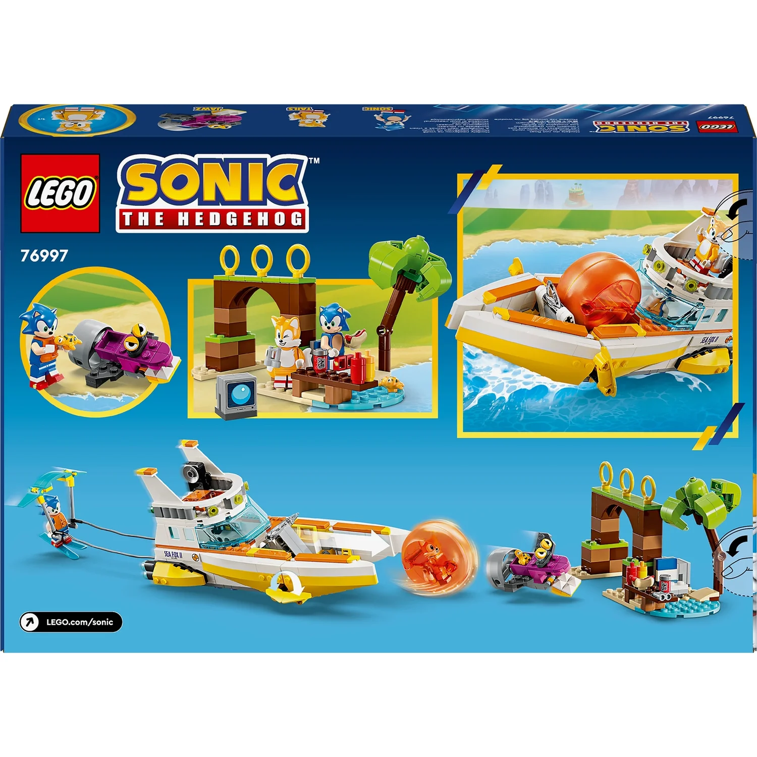 LEGO Sonic the Hedgehog Tails’ Adventure Boat Toy Set 76997