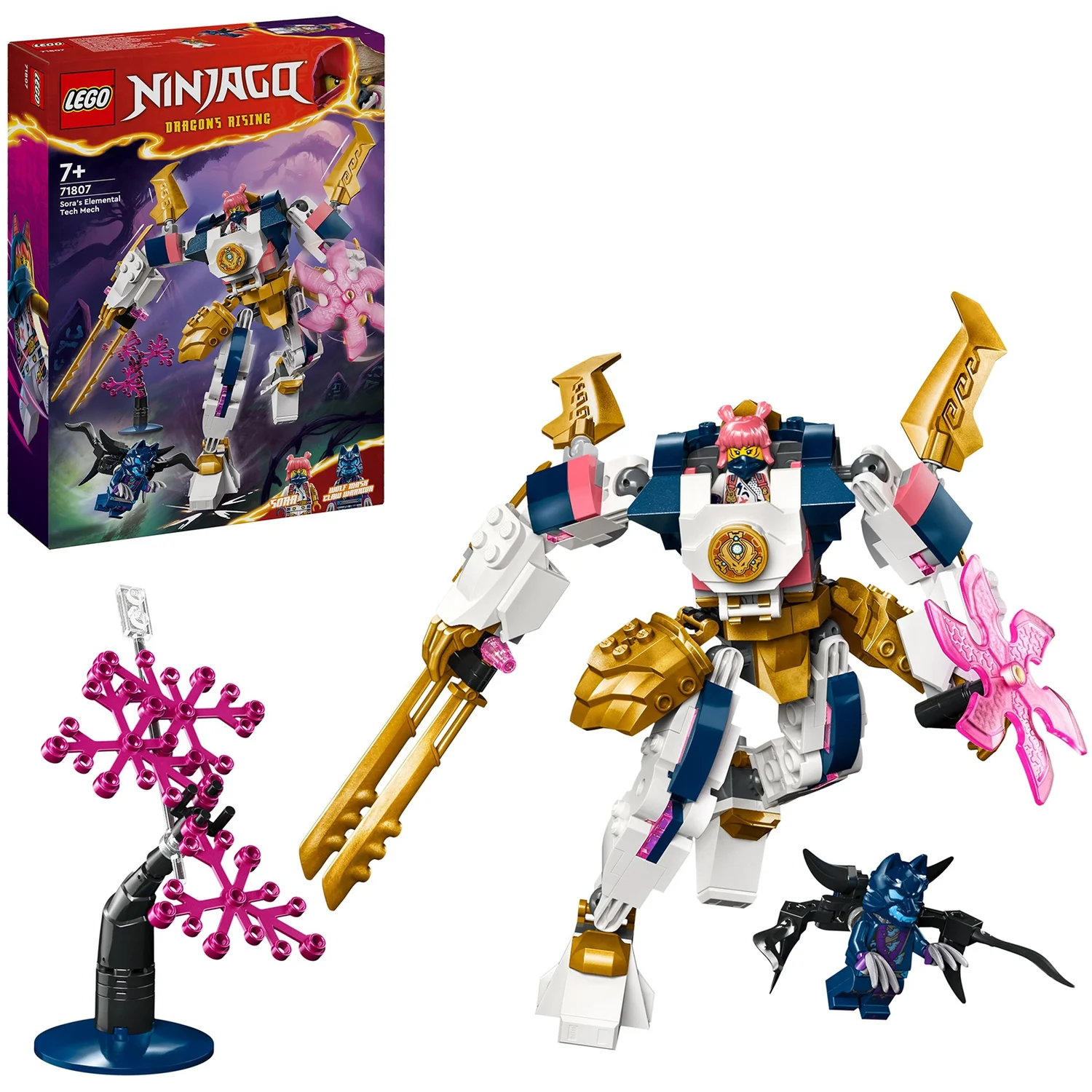 LEGO NINJAGO Sora’s Elemental Tech Mech Action Figure 71807