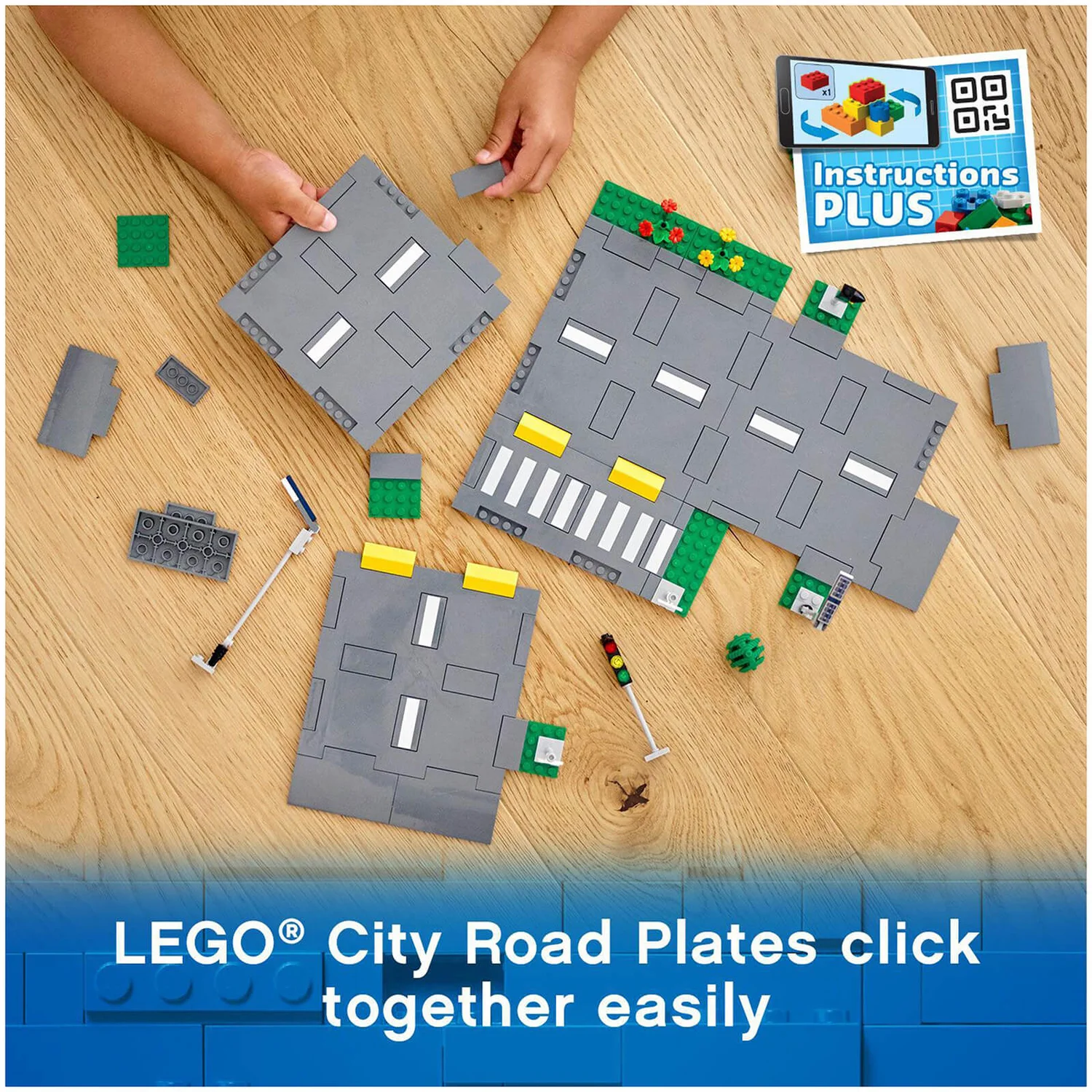 LEGO City: Road Plates Building Set with Traffic Lights (60304)
