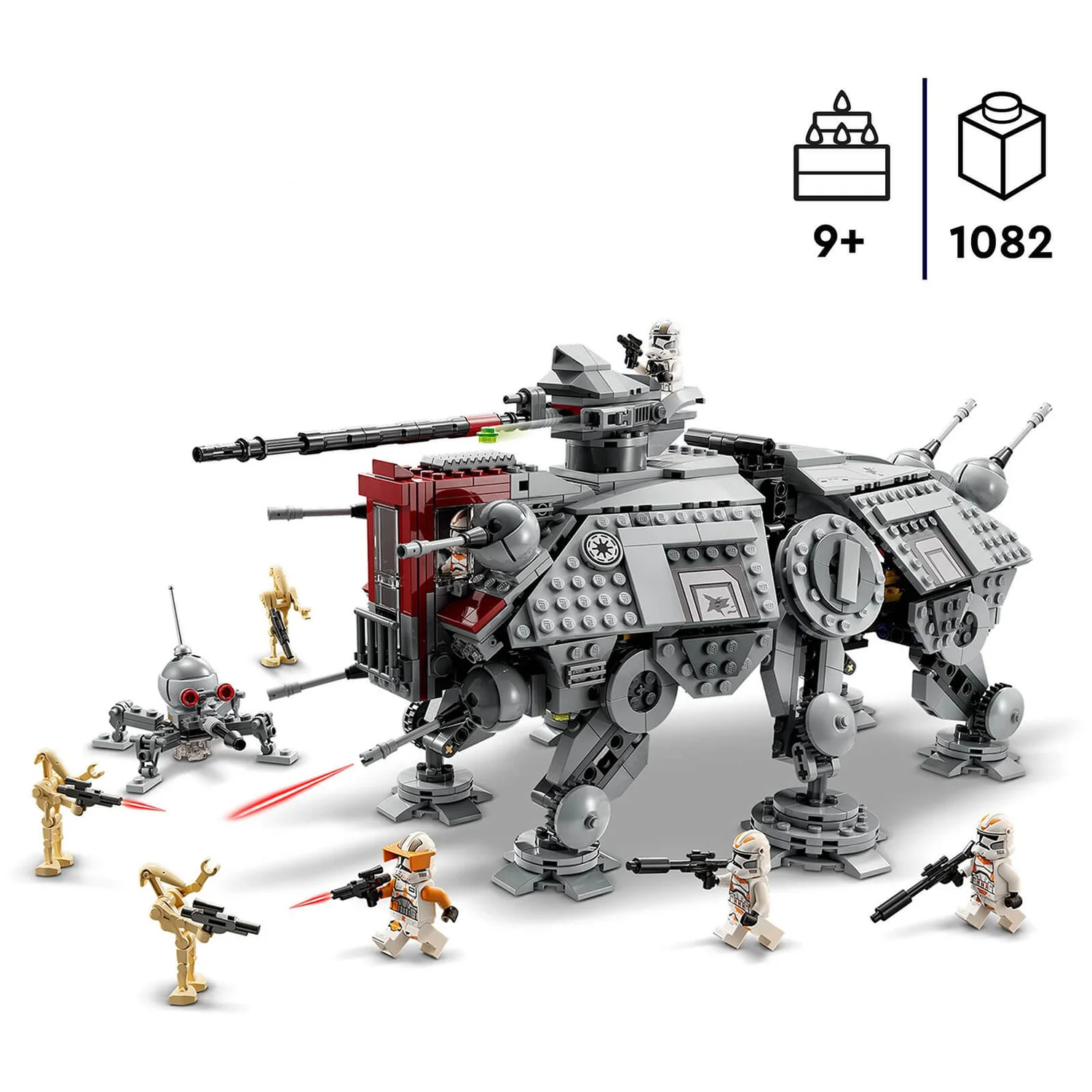 LEGO Star Wars: AT-TE Walker Set with Droid Figures (75337)